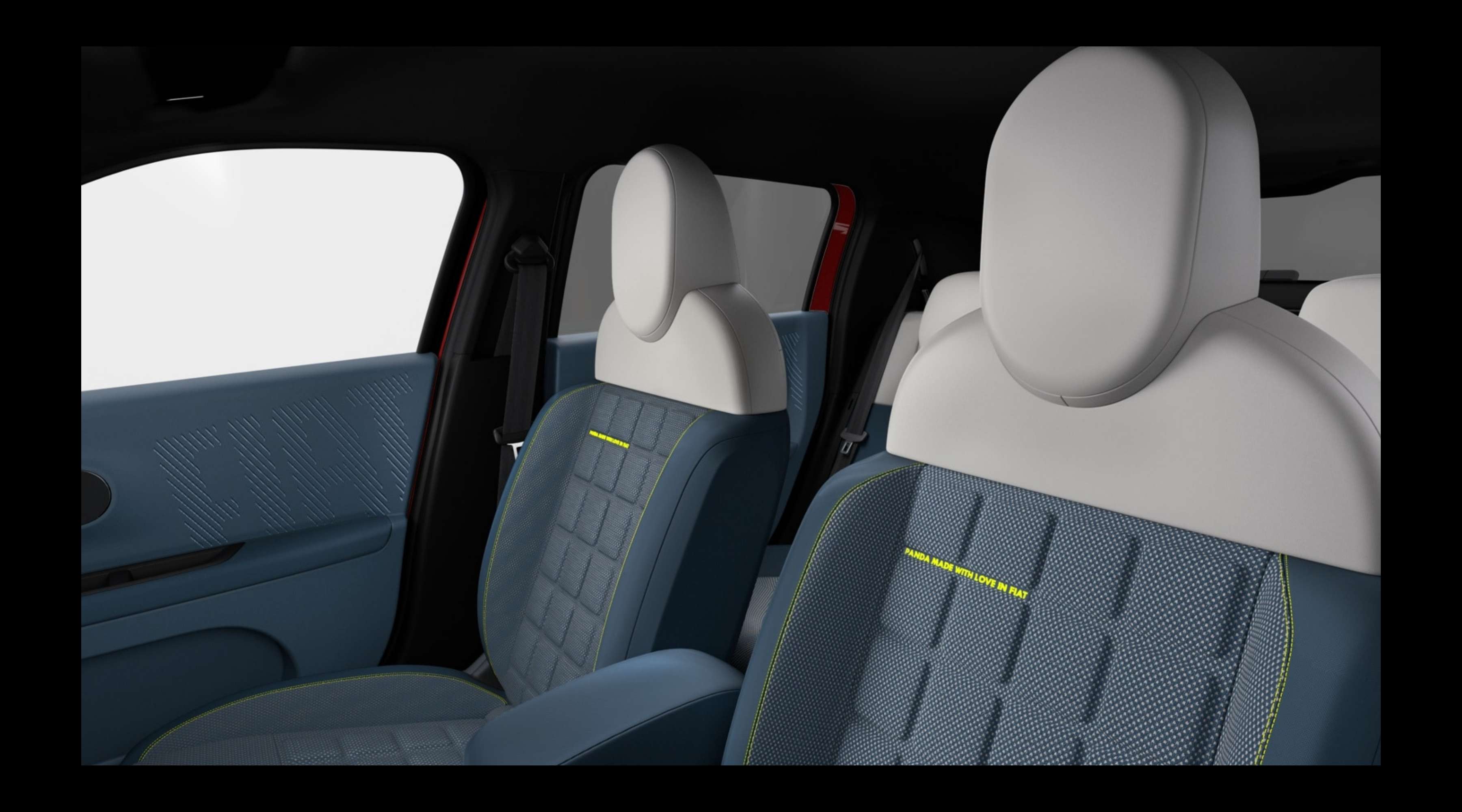 Vordersitze eines Fiat Grande Panda