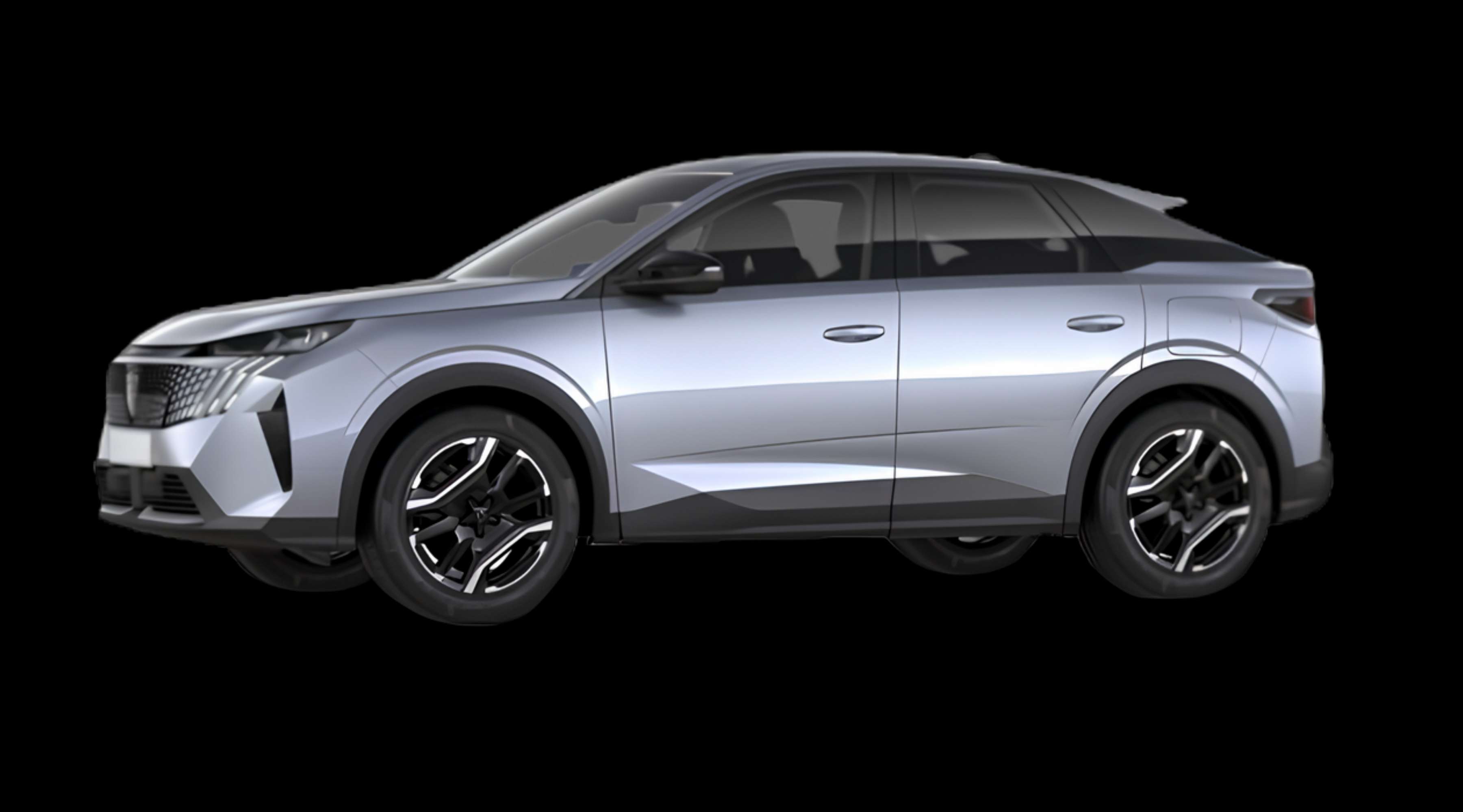 Seitenansicht eines Peugeot e-3008