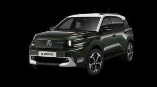 Schräge Frontansicht auf einen Citroën C3 Aircross MAX, freigestellt