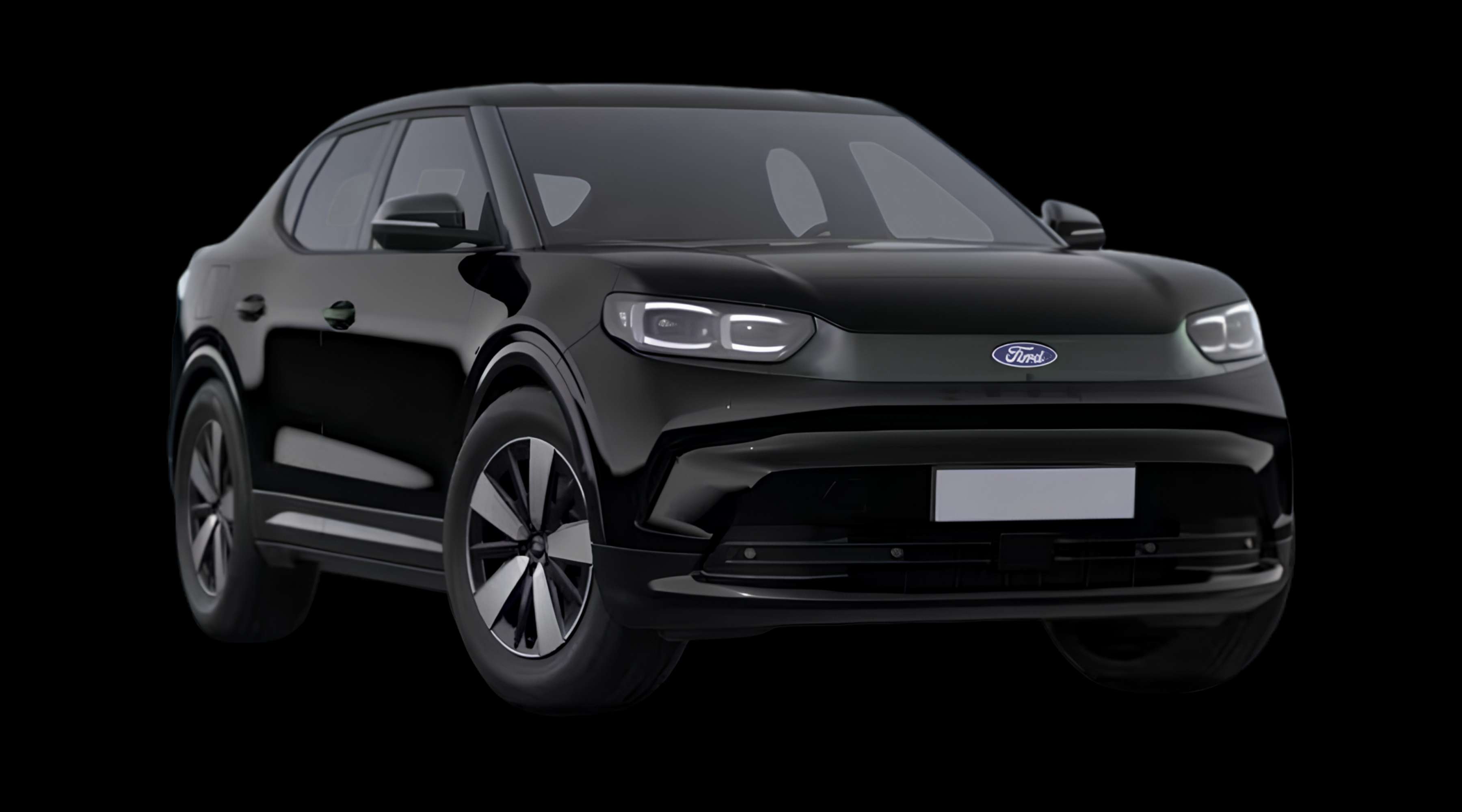 Schräge Frontansicht eines Ford Capri, freigestellt