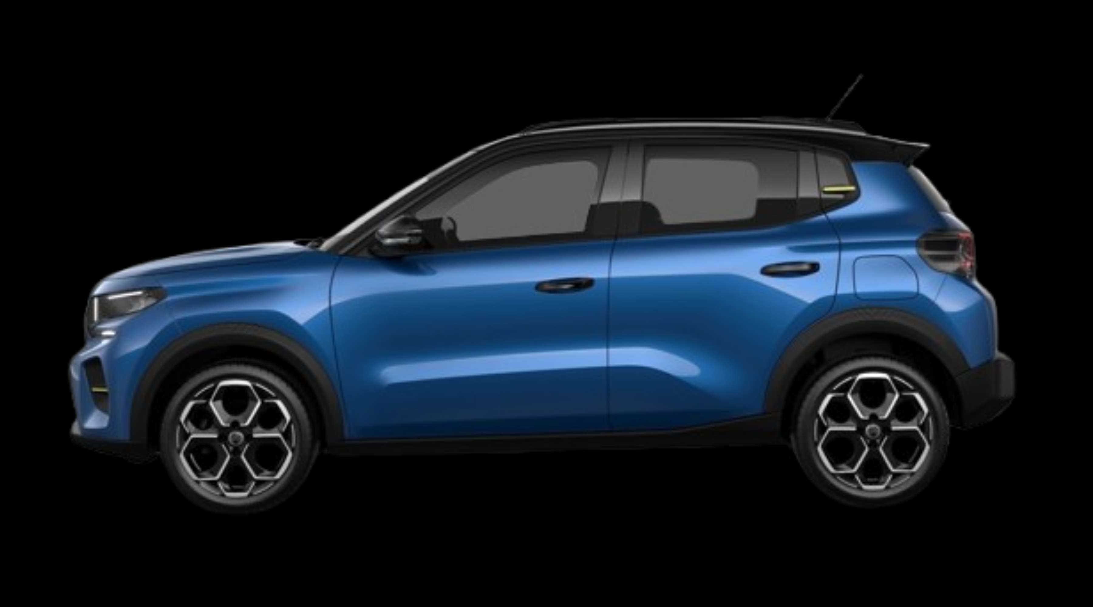 Seitenansicht eines Citroën ë-C3