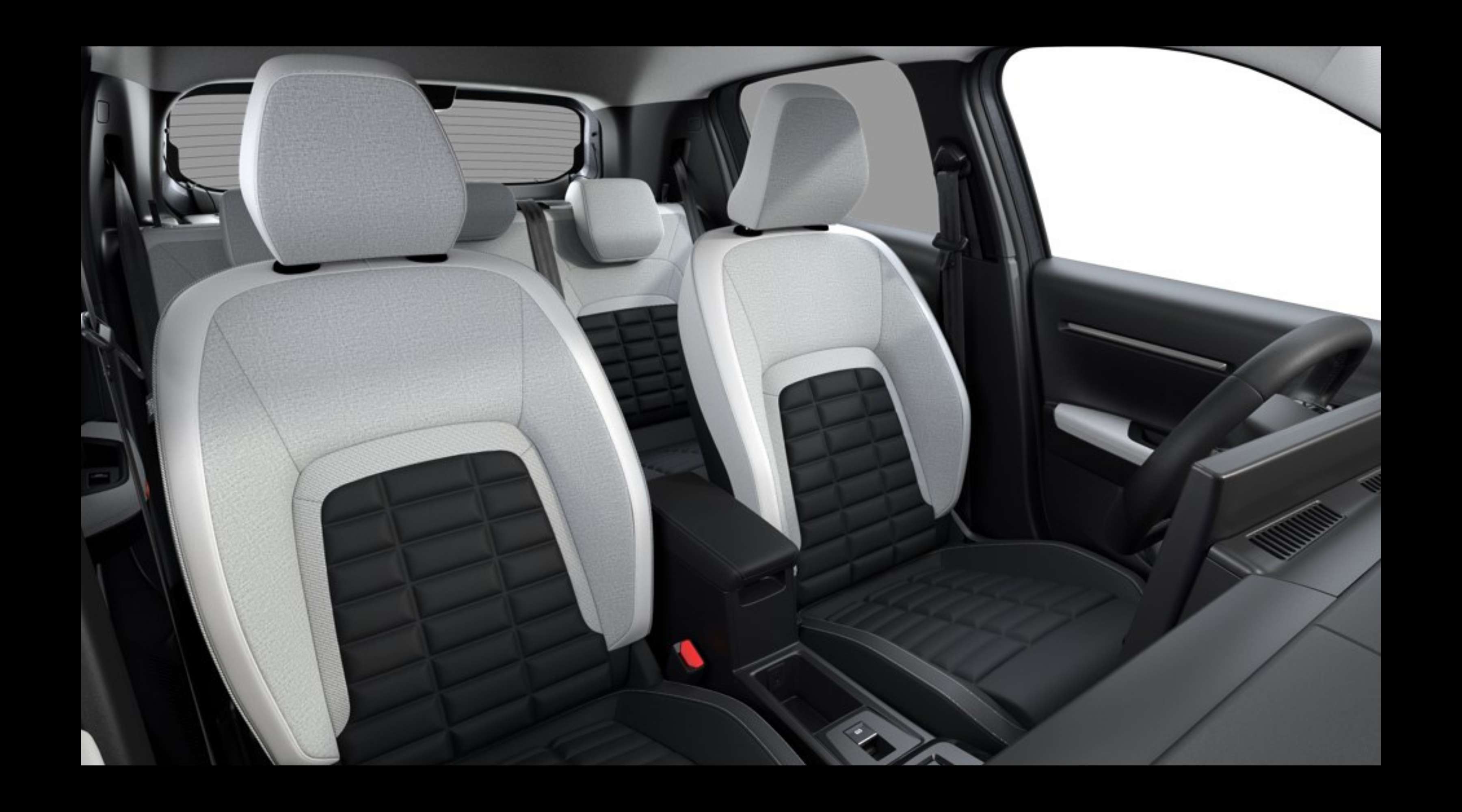 Vordersitze eines Citroën ë-C3