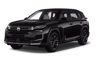 Schräge Frontansicht auf einen Citroën C5 Aircross PLUS, freigestellt