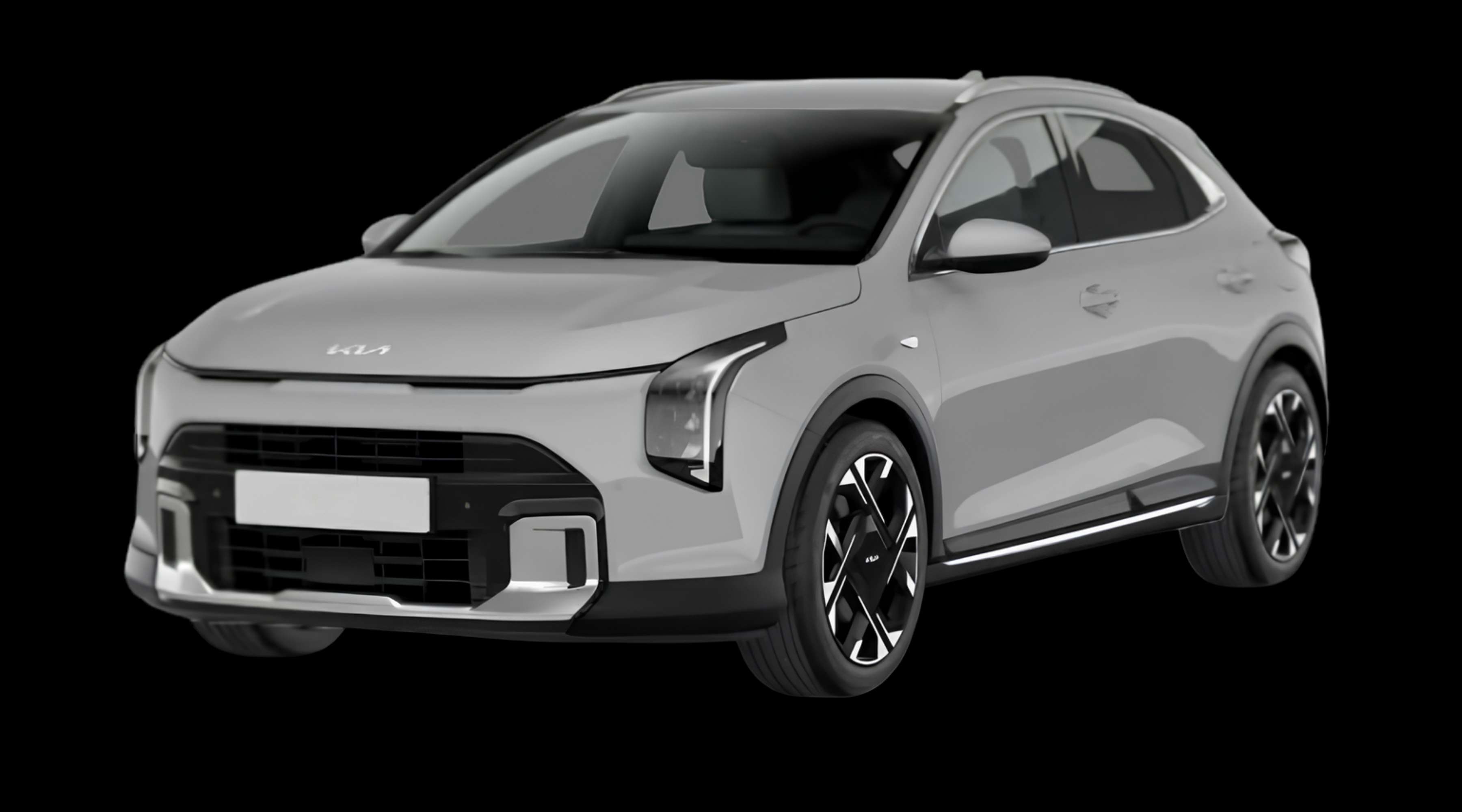Schräge Frontansicht eines Kia XCeed, freigestellt