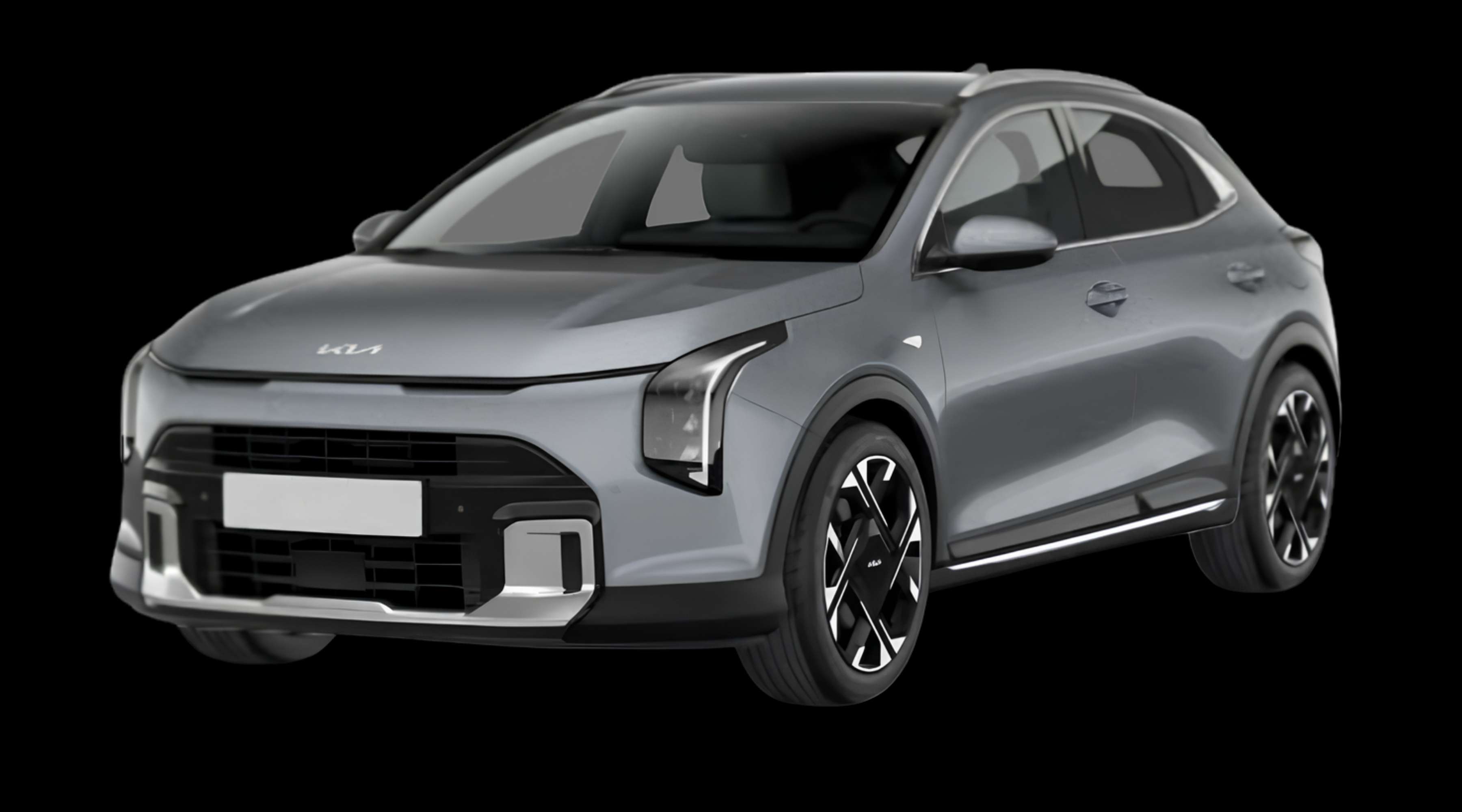 Schräge Frontansicht eines Kia XCeed, freigestellt