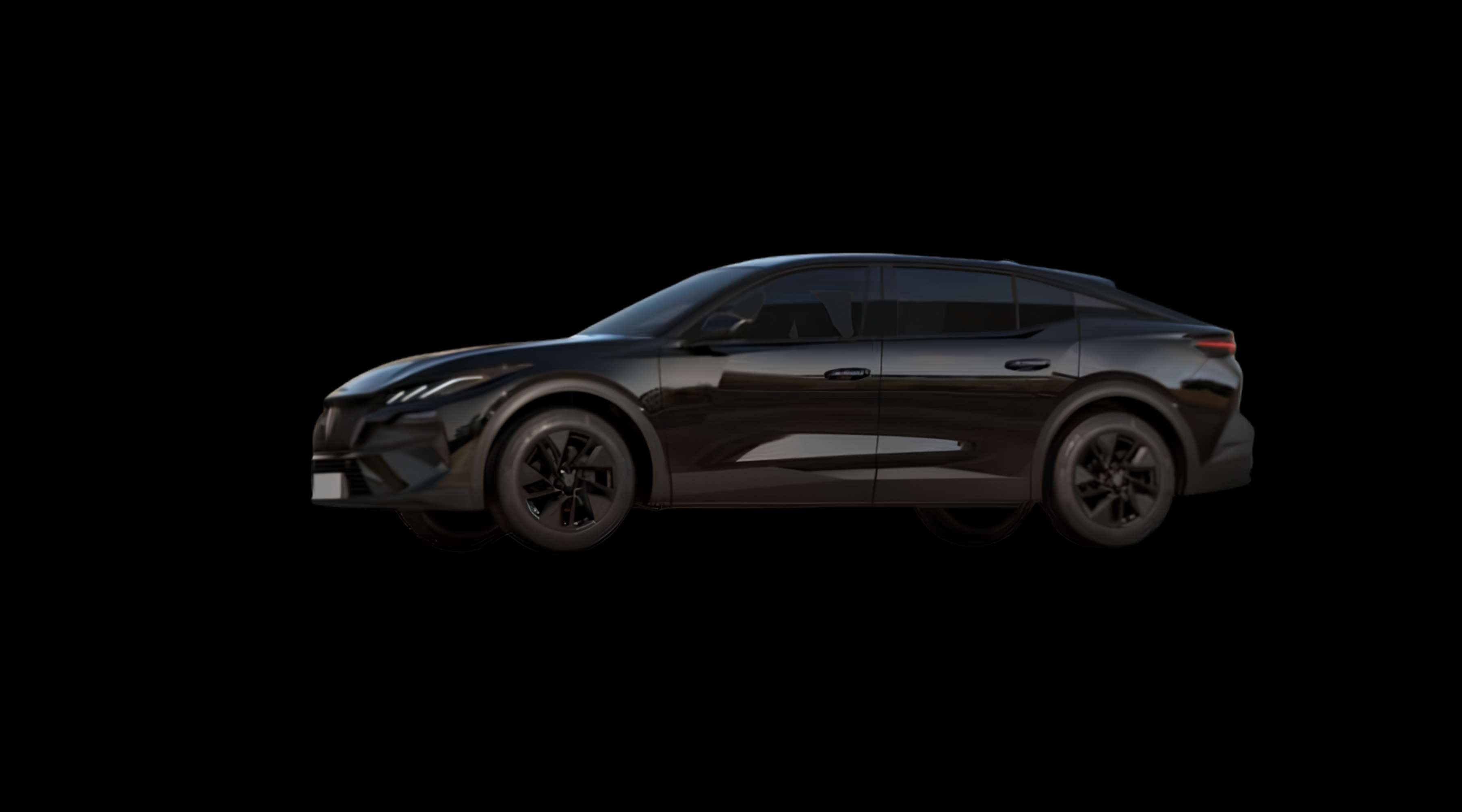 Seitenansicht eines Peugeot 408