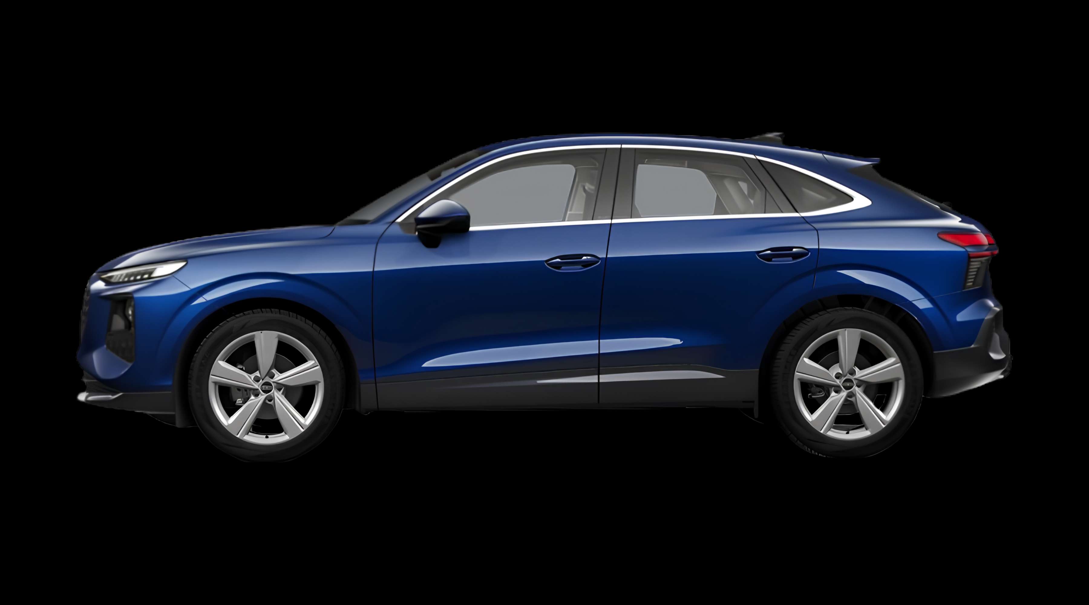 Seitenansicht eines Audi Q3 Sportback