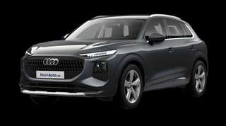Schräge Frontansicht auf einen Audi Q3 , freigestellt