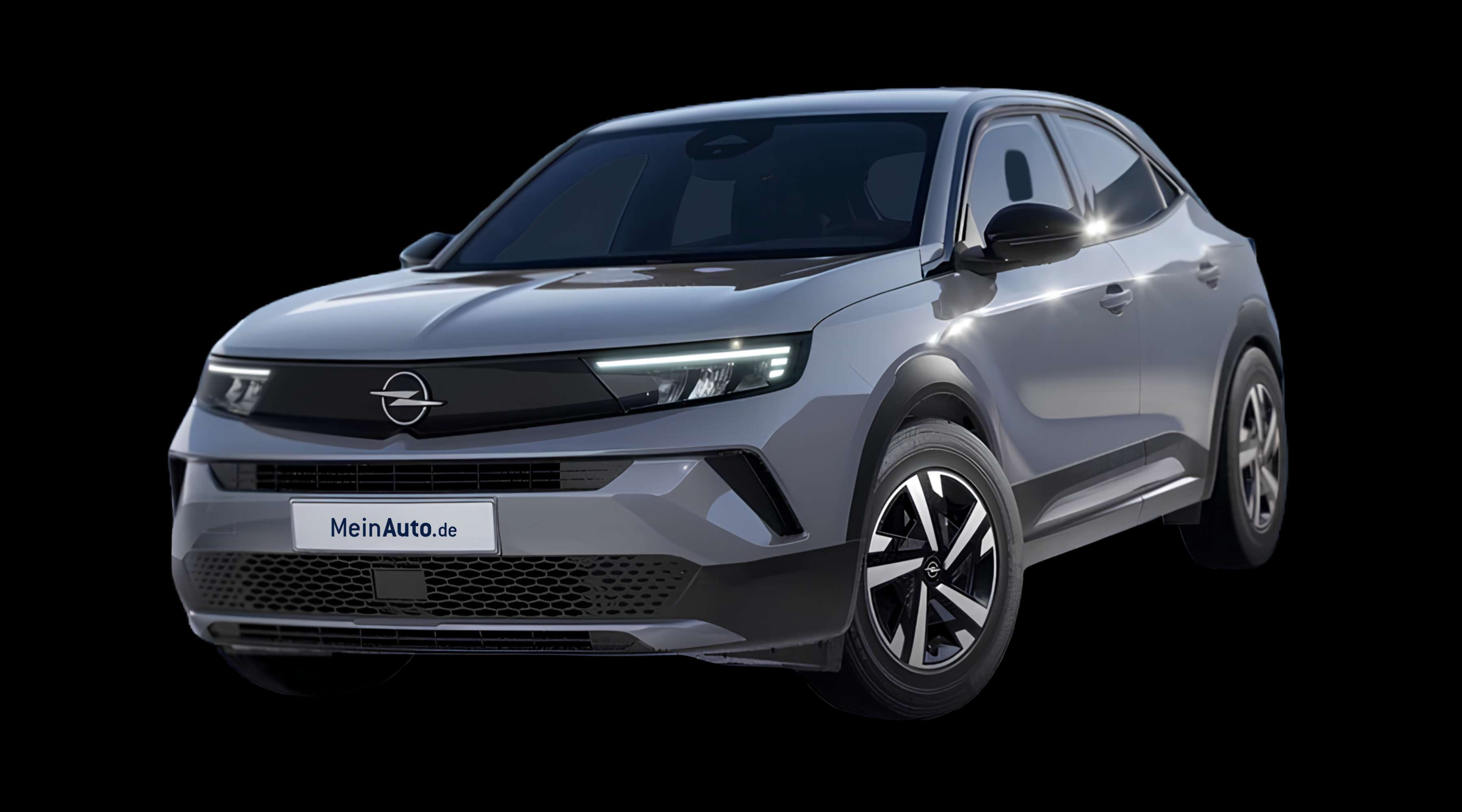 Frontansicht eines Opel Mokka, freigestellt
