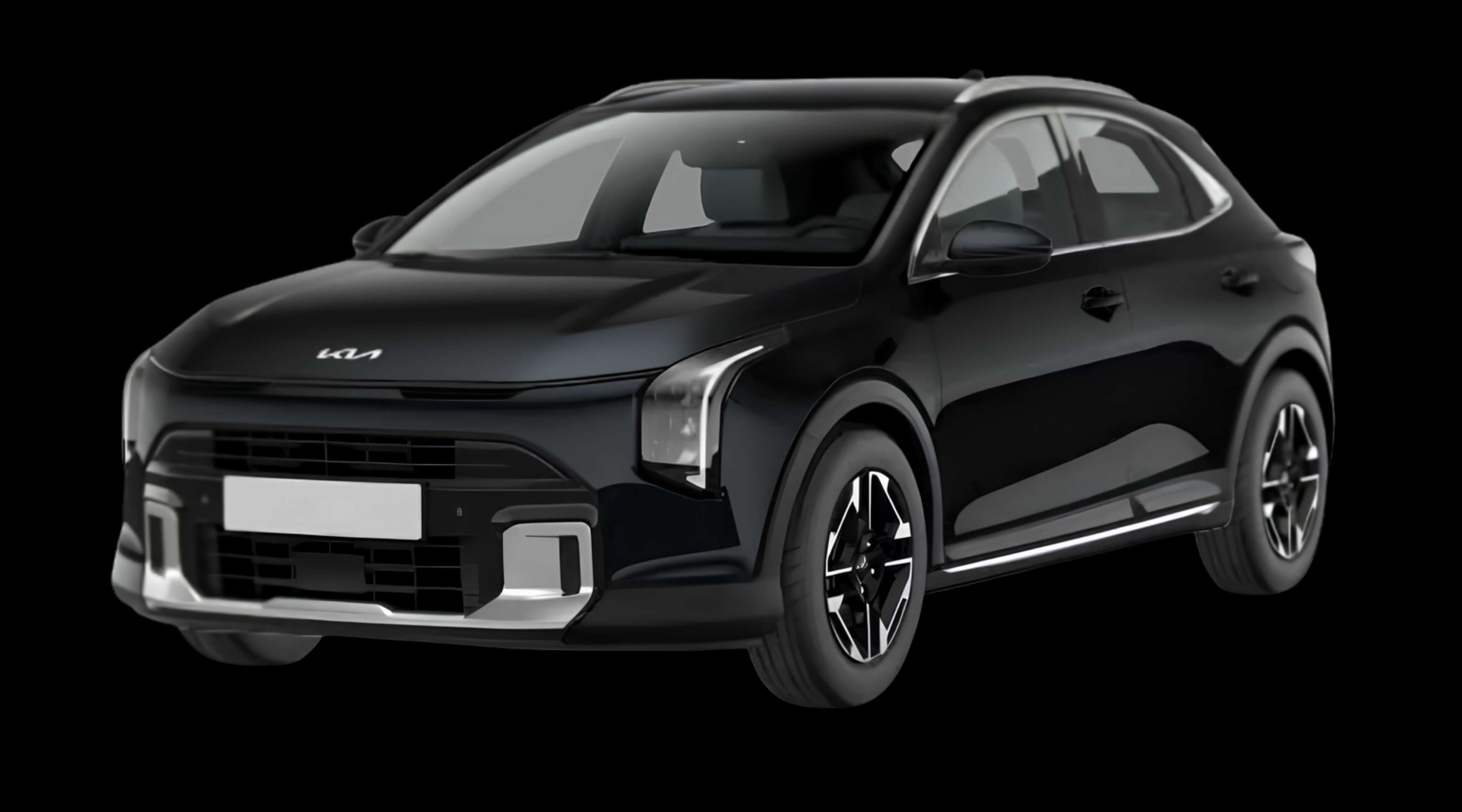 Schräge Frontansicht eines Kia XCeed, freigestellt