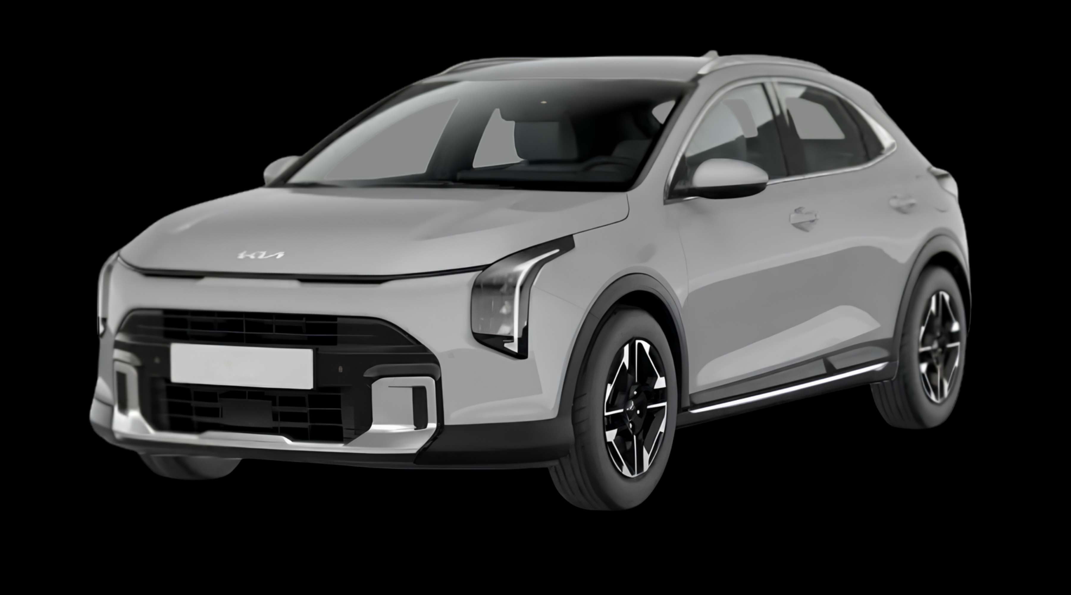Schräge Frontansicht eines Kia XCeed, freigestellt