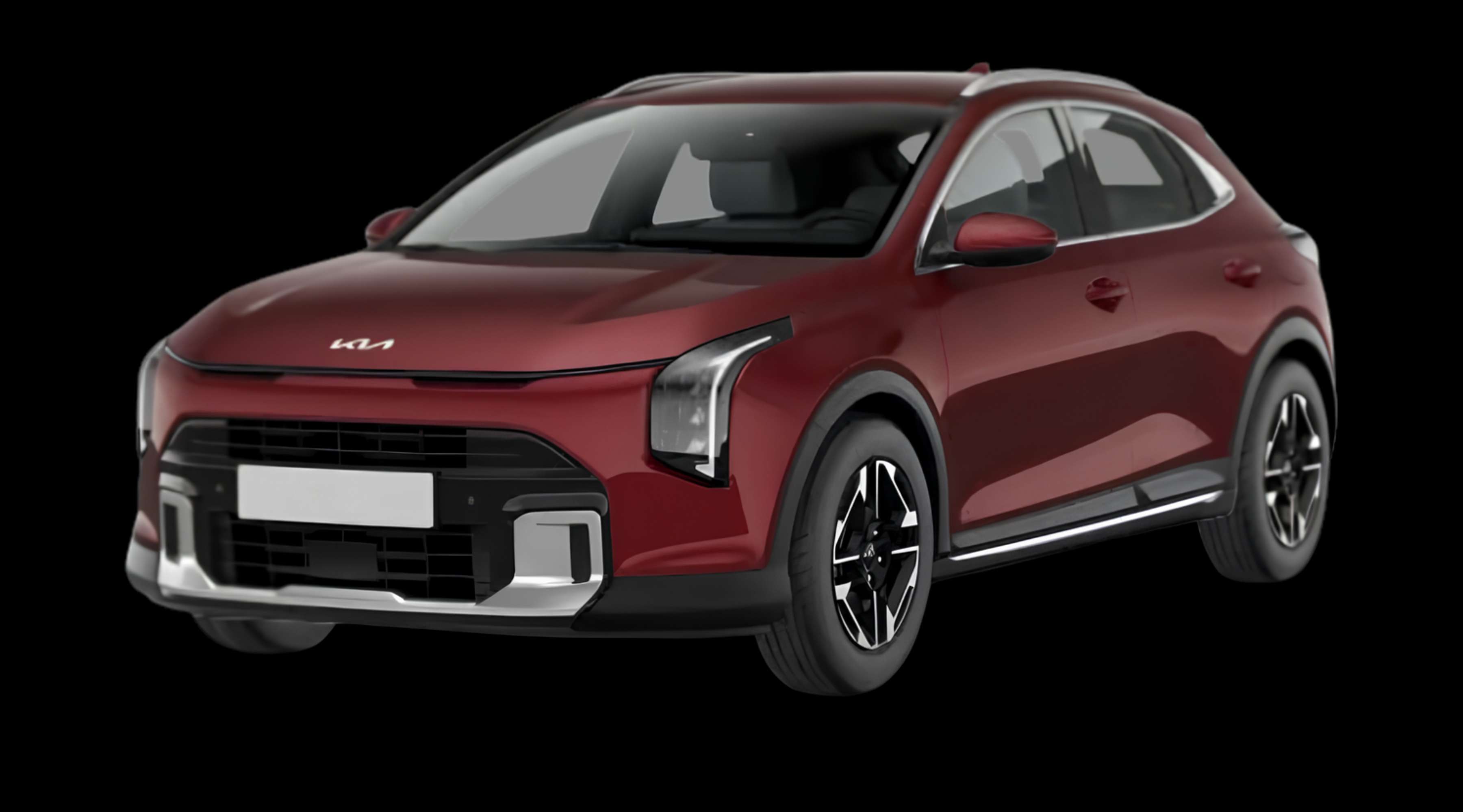Schräge Frontansicht eines Kia XCeed, freigestellt