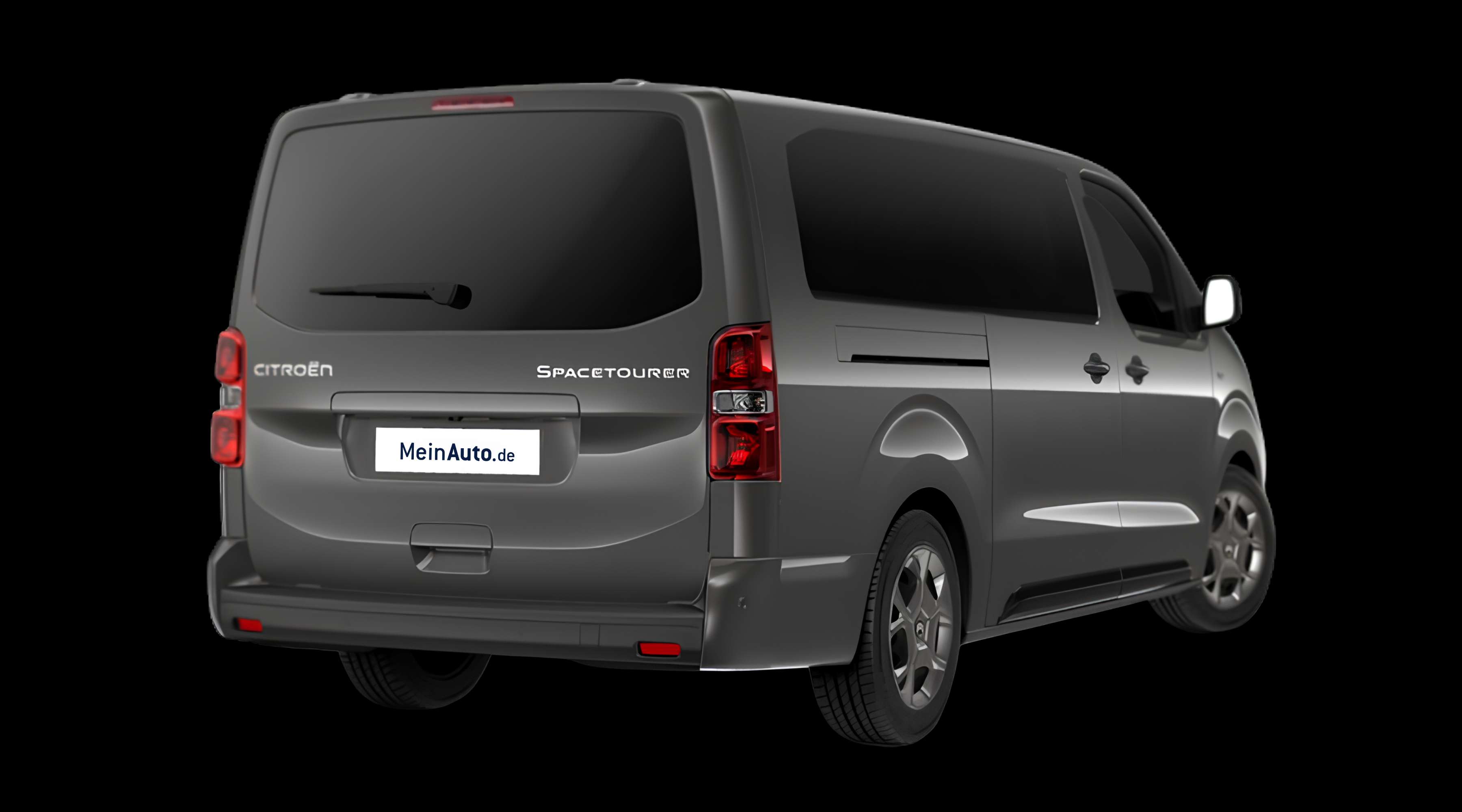 Schräge Heckansicht eines Citroën SpaceTourer, freigestellt