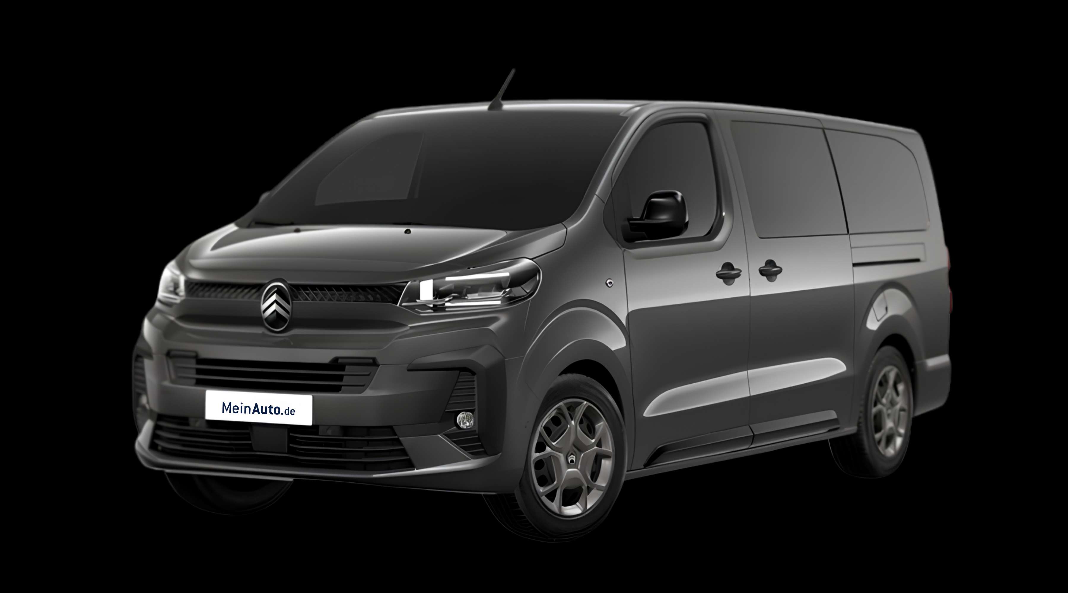 Schräge Frontansicht eines Citroën SpaceTourer, freigestellt
