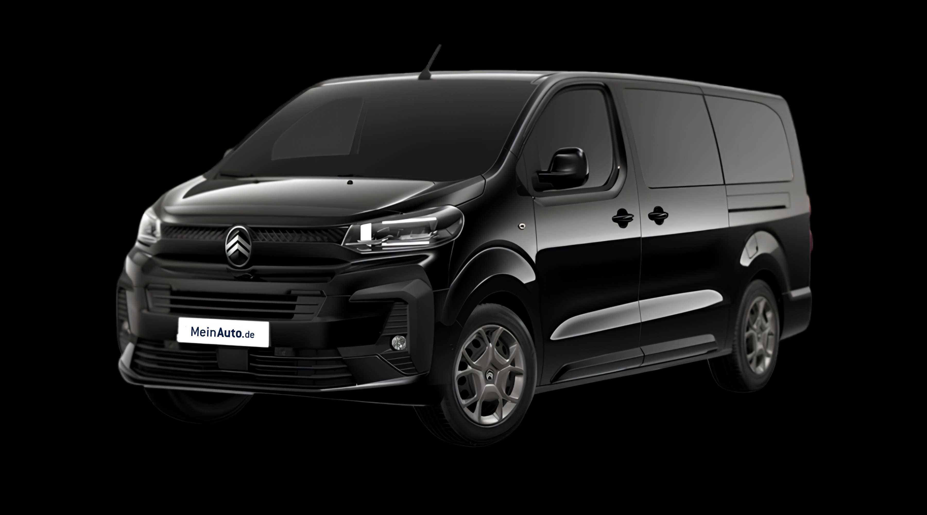Schräge Frontansicht eines Citroën SpaceTourer, freigestellt