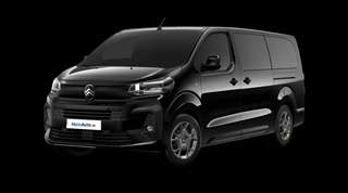Schräge Frontansicht auf einen Citroën SpaceTourer Plus, freigestellt