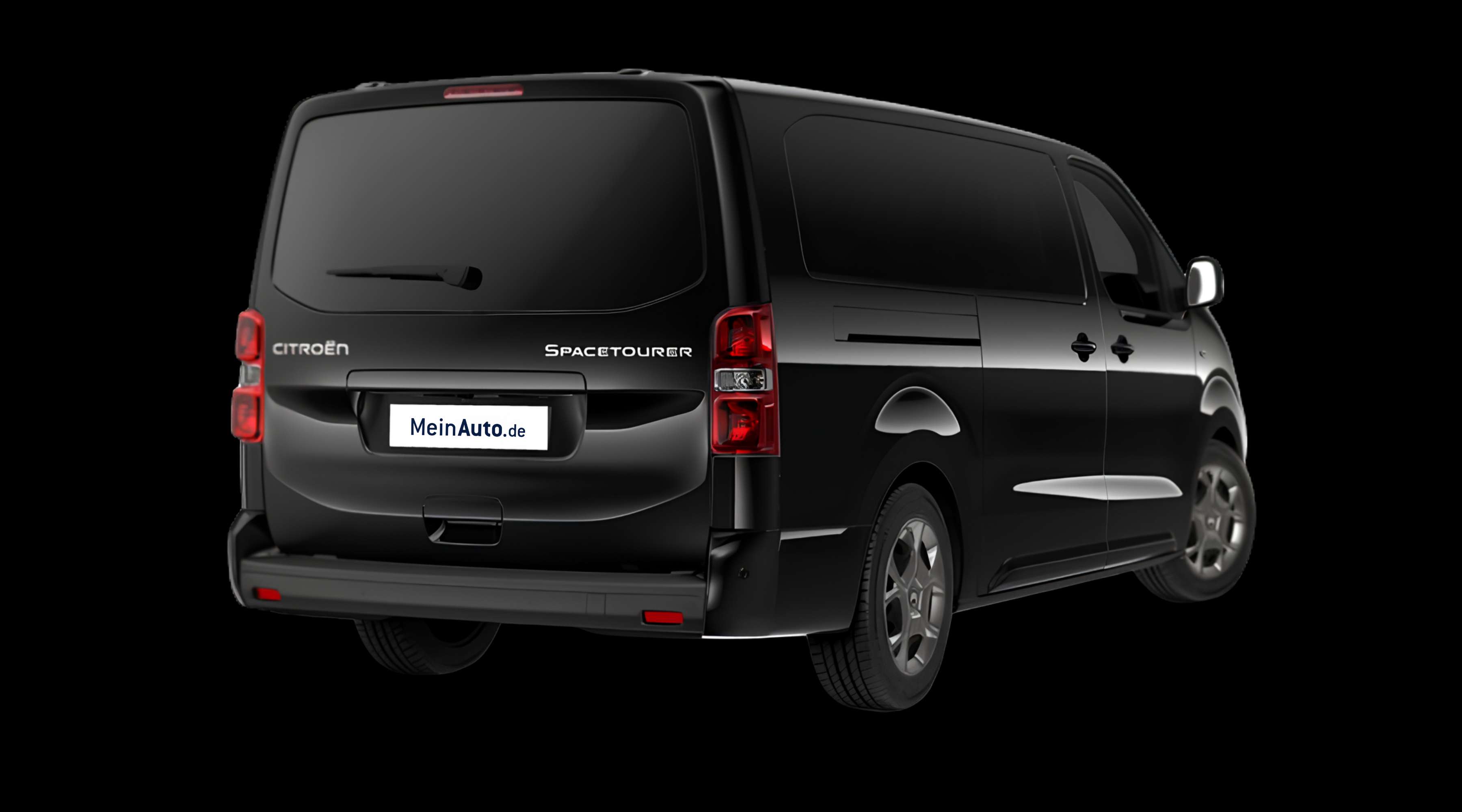 Schräge Heckansicht eines Citroën SpaceTourer, freigestellt