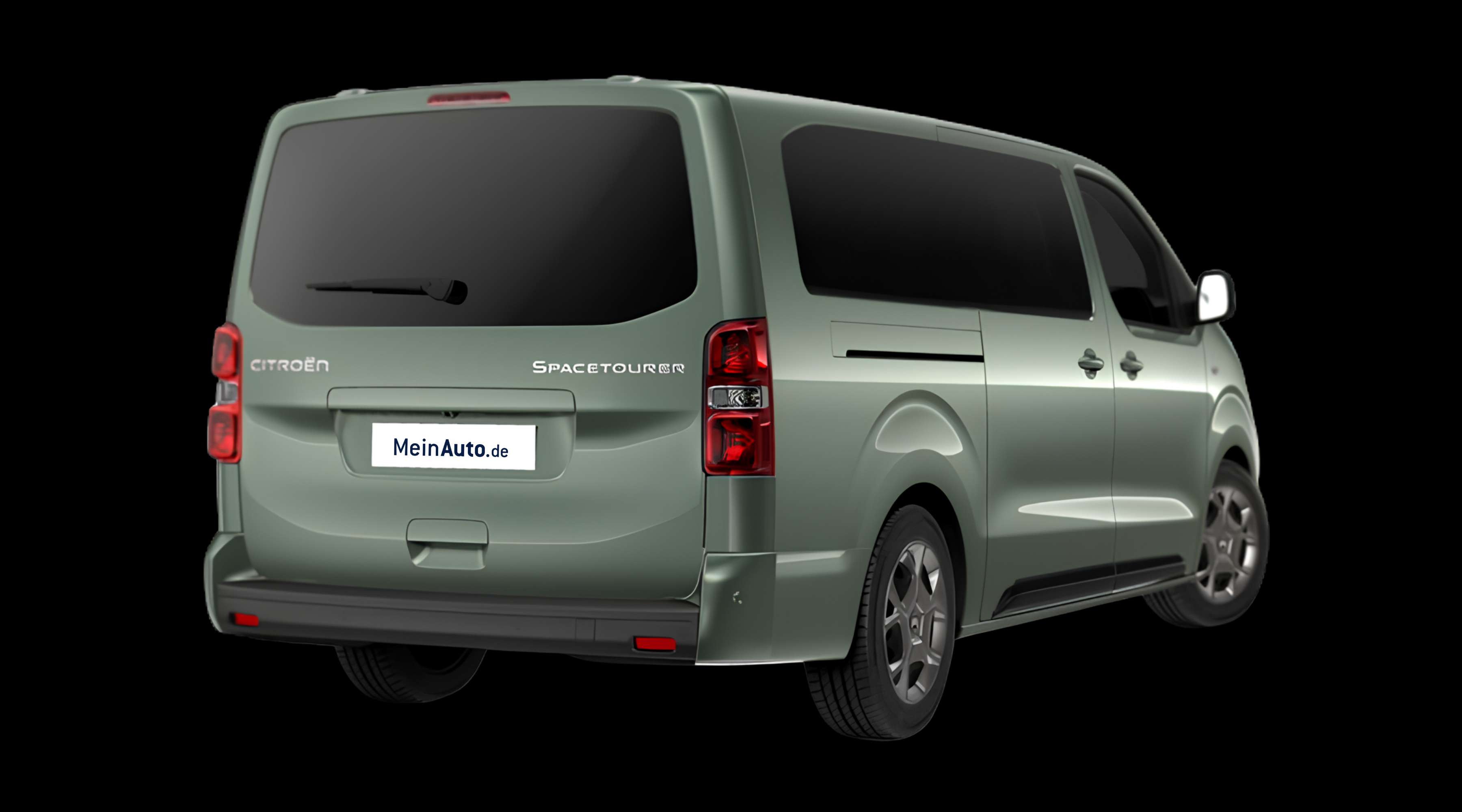 Schräge Heckansicht eines Citroën SpaceTourer, freigestellt