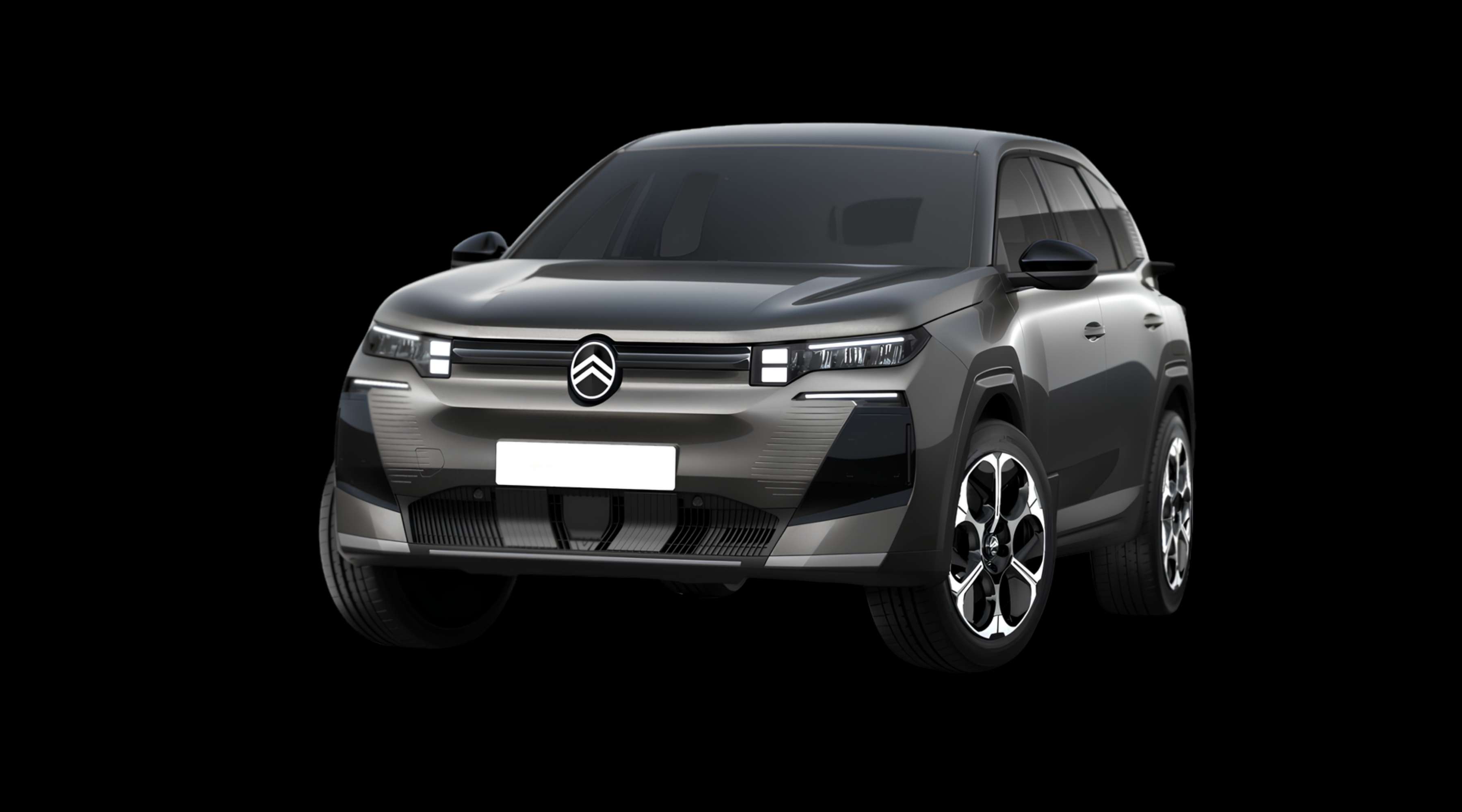Schräge Frontansicht eines Citroën C5 Aircross, freigestellt