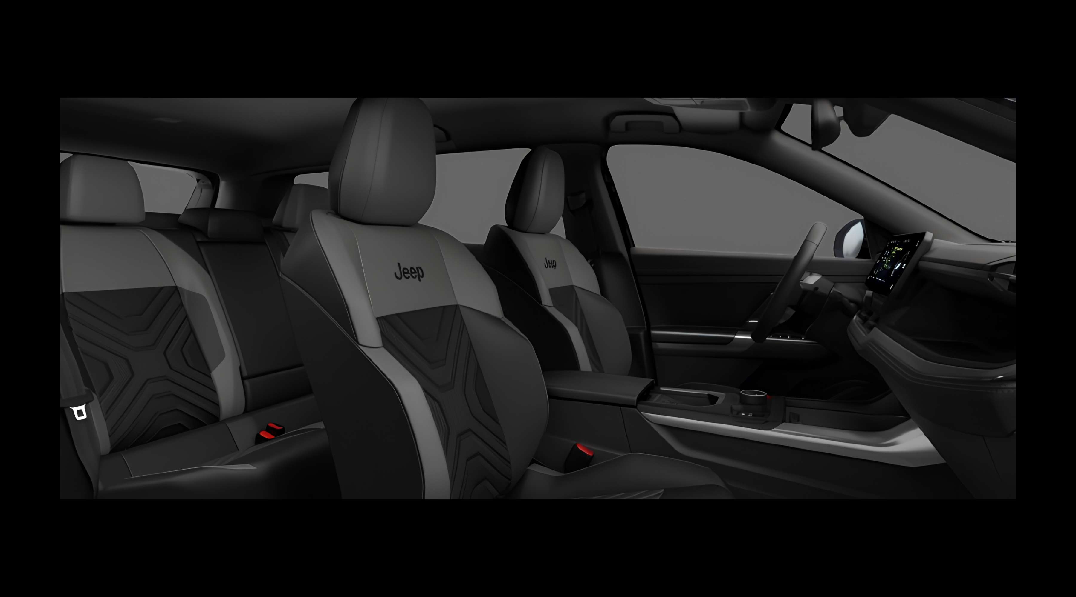 Vordersitze eines Jeep Compass