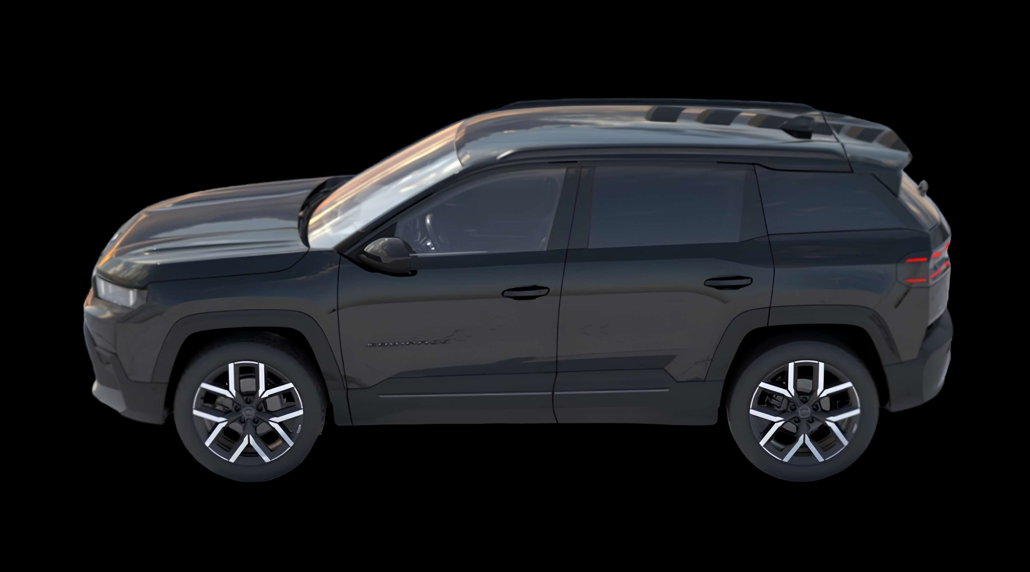 Seitenansicht eines Jeep Compass
