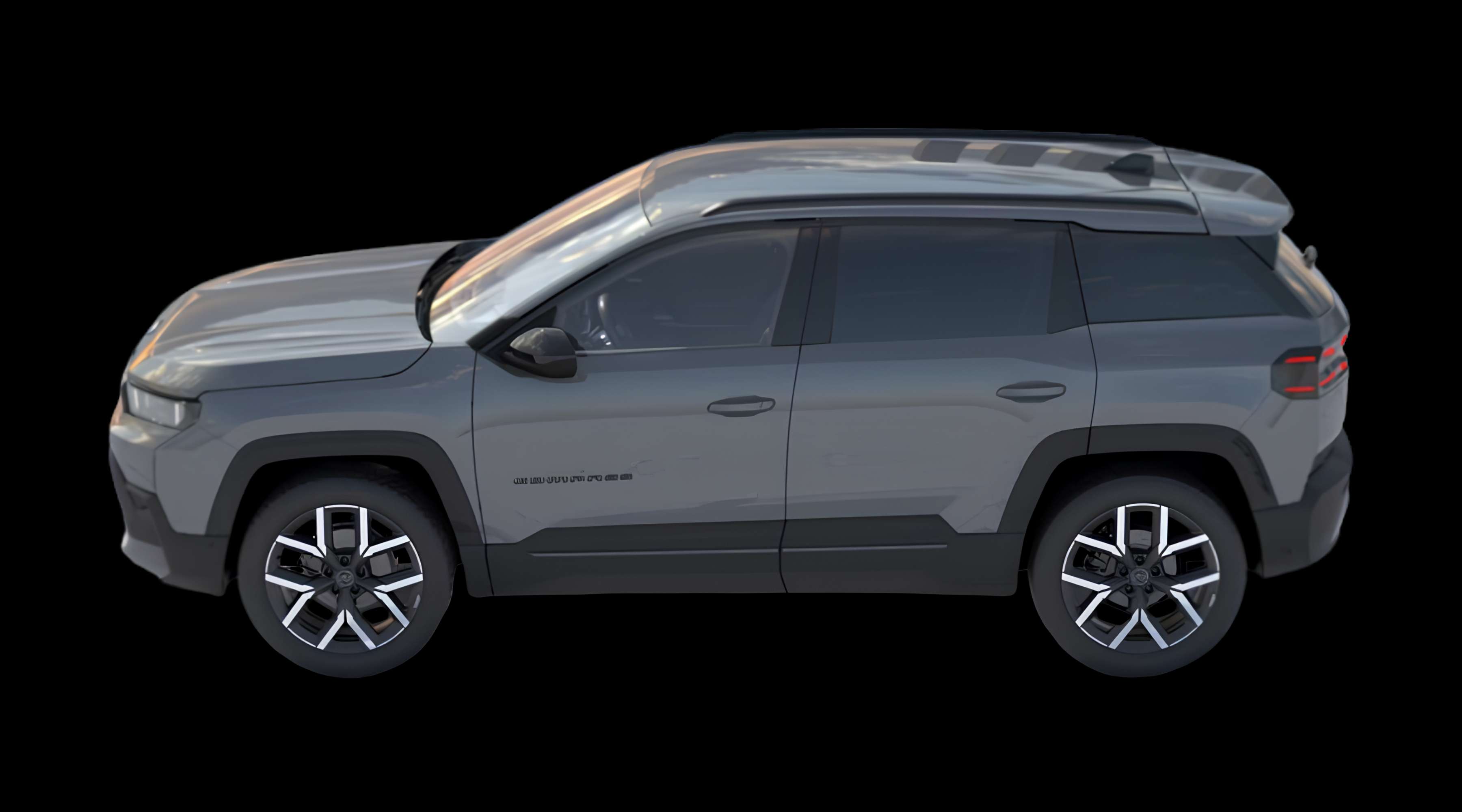 Seitenansicht eines Jeep Compass
