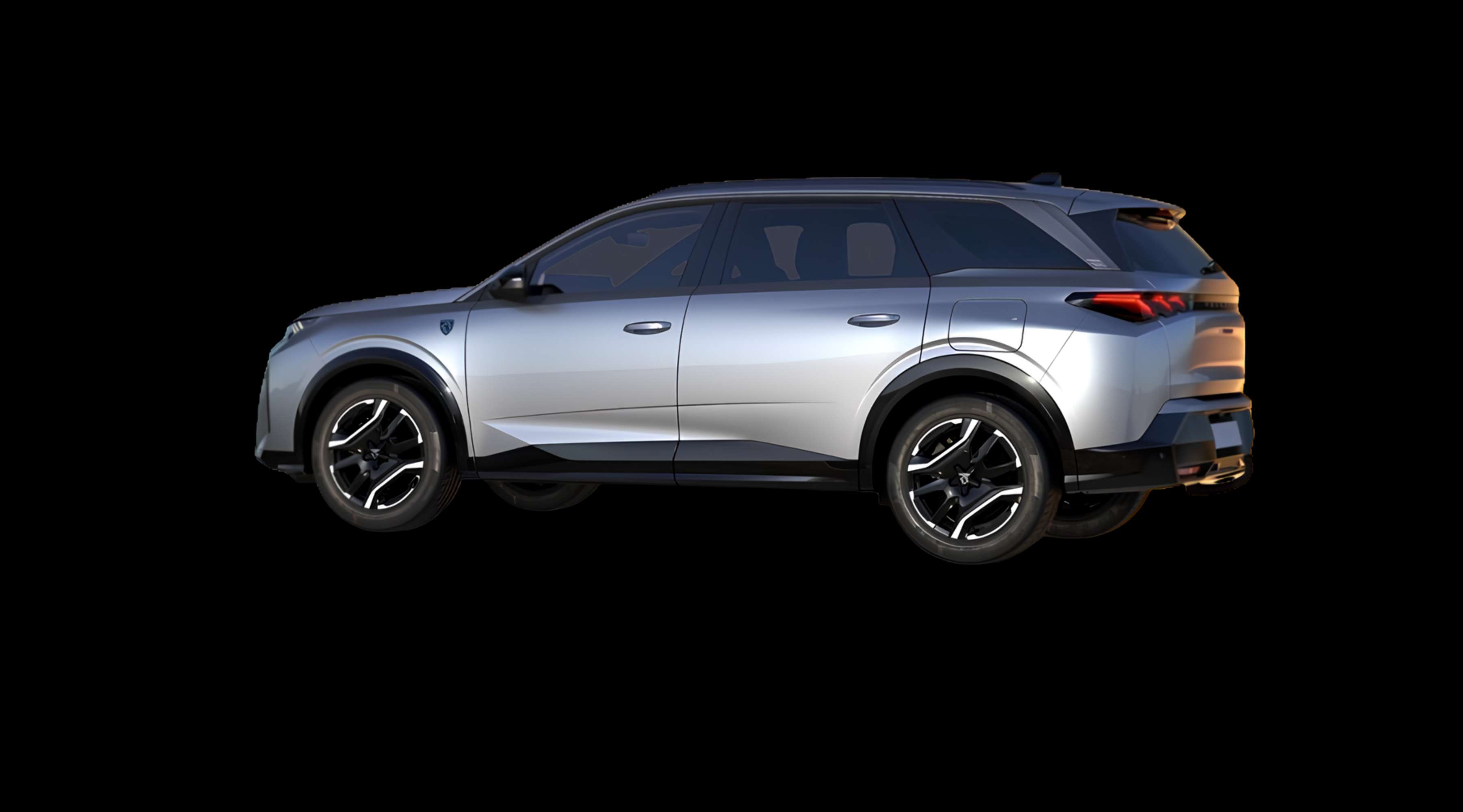 Seitenansicht eines Peugeot e-5008