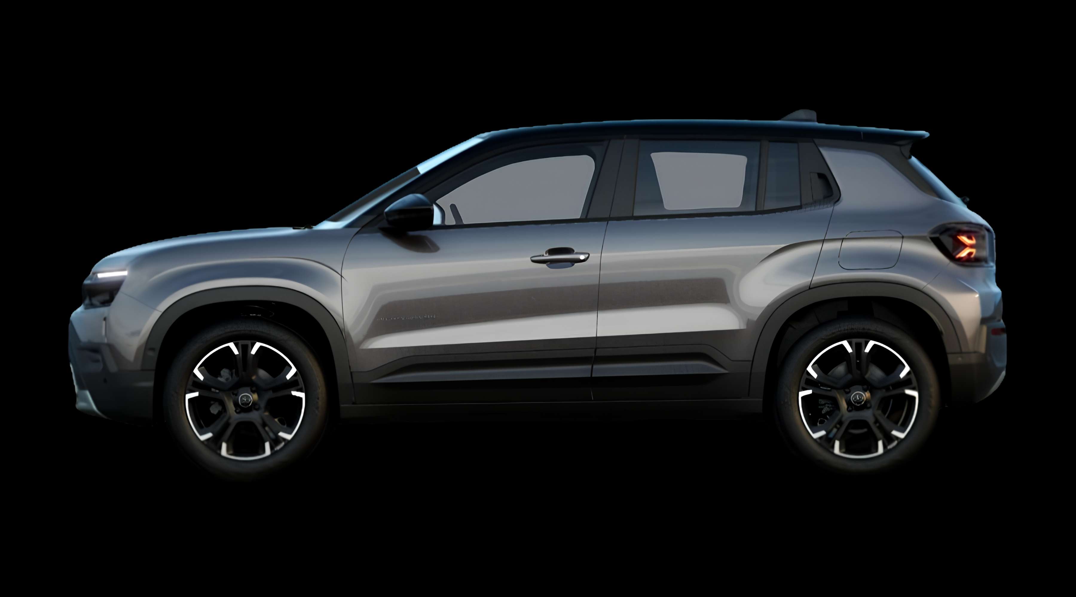 Seitenansicht eines Jeep Avenger