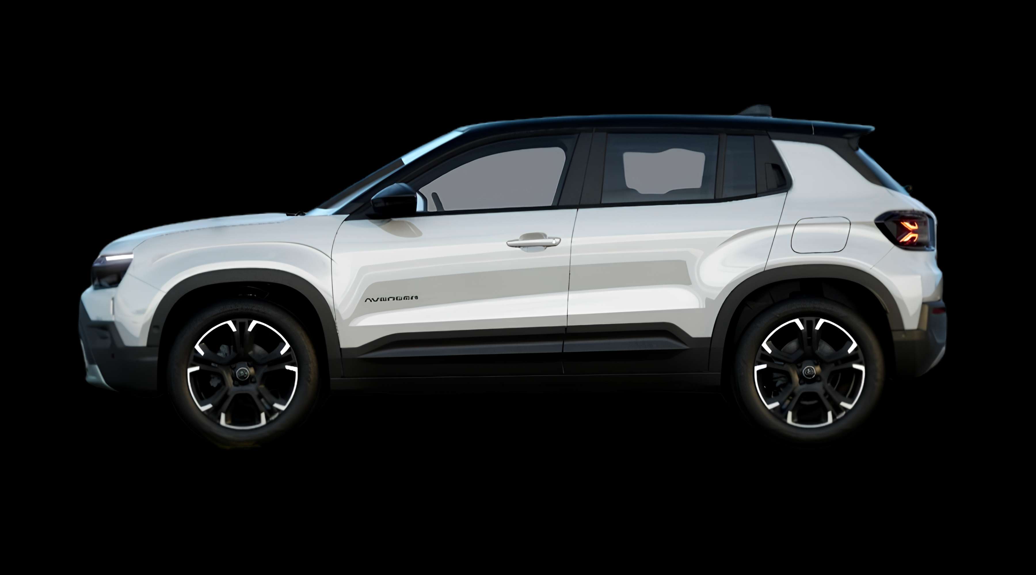 Seitenansicht eines Jeep Avenger