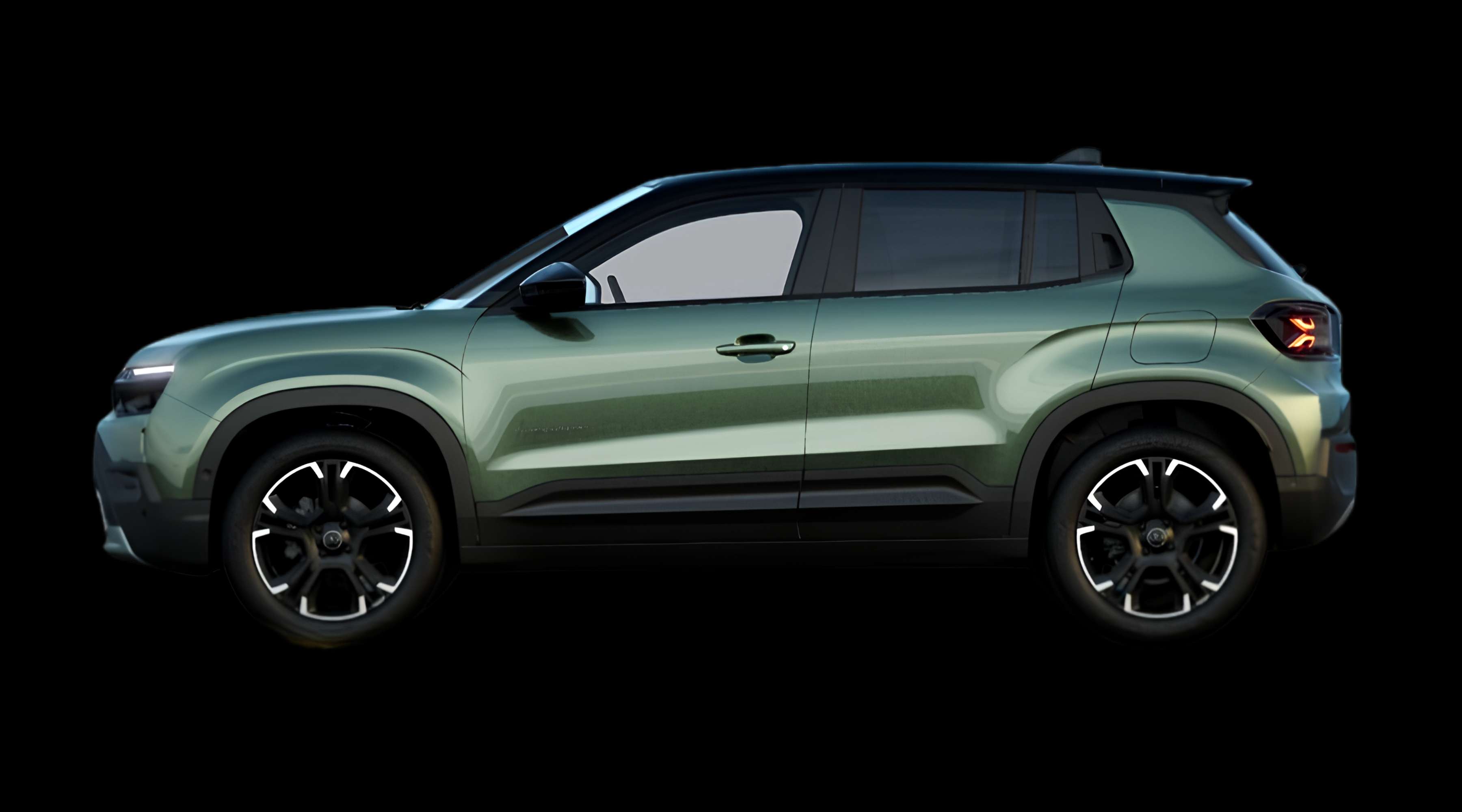 Seitenansicht eines Jeep Avenger