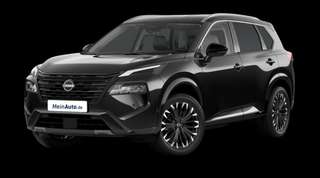 Schräge Frontansicht auf einen Nissan X-TRAIL TEKNA, freigestellt