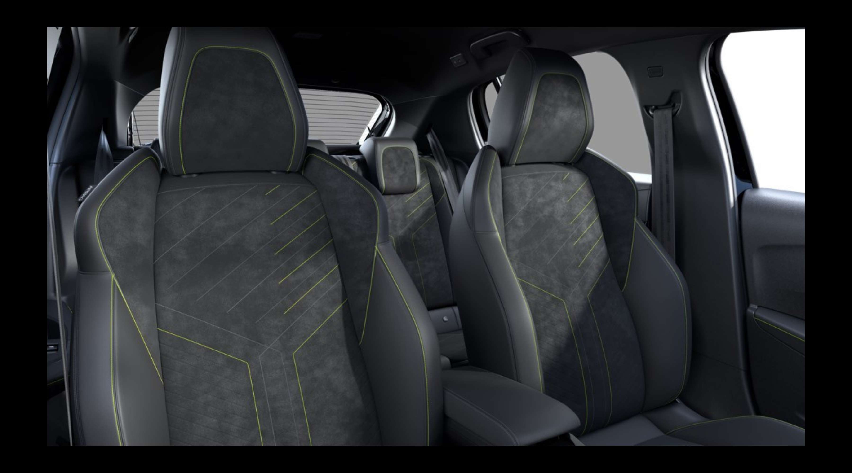 Vordersitze eines Peugeot 208