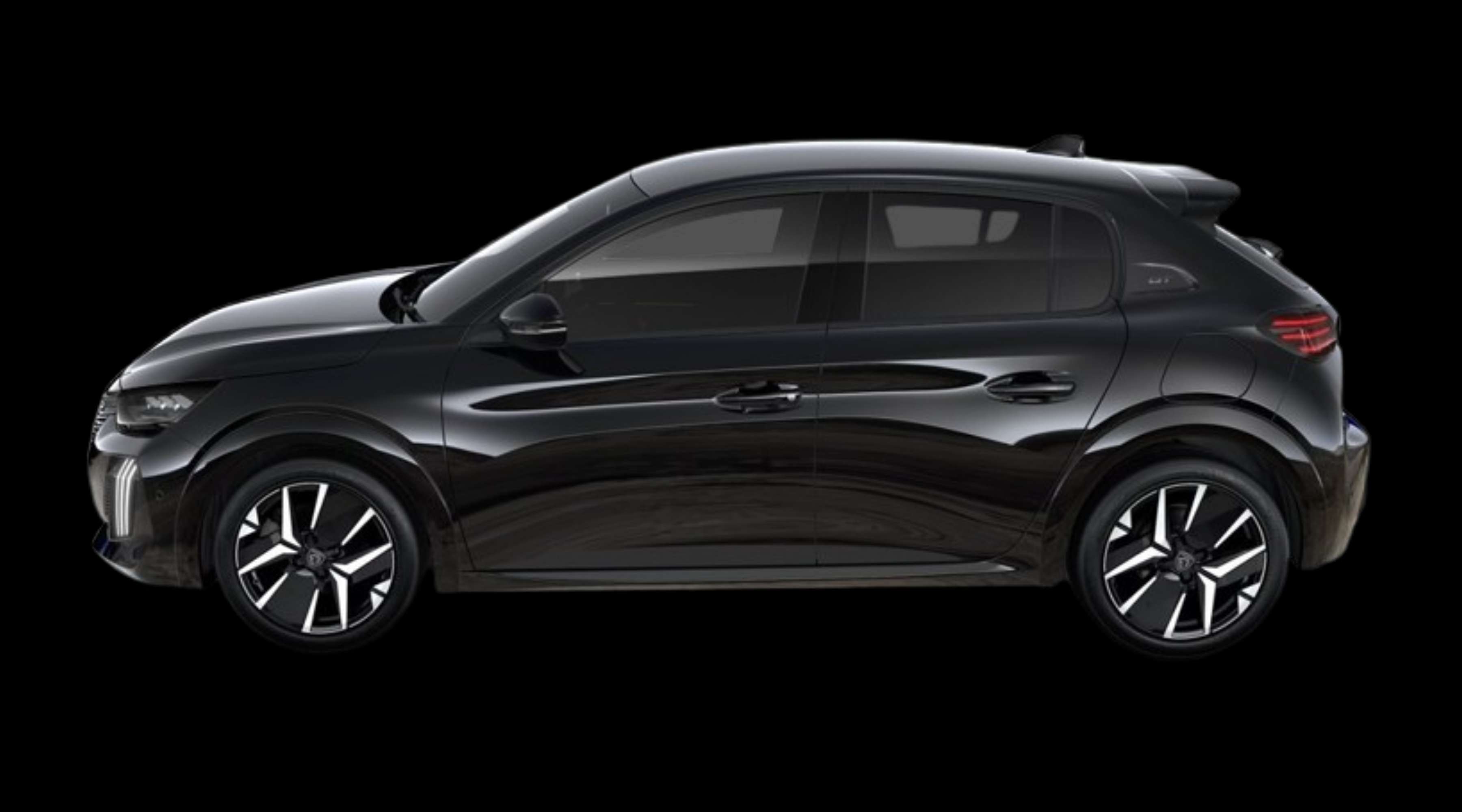 Seitenansicht eines Peugeot 208