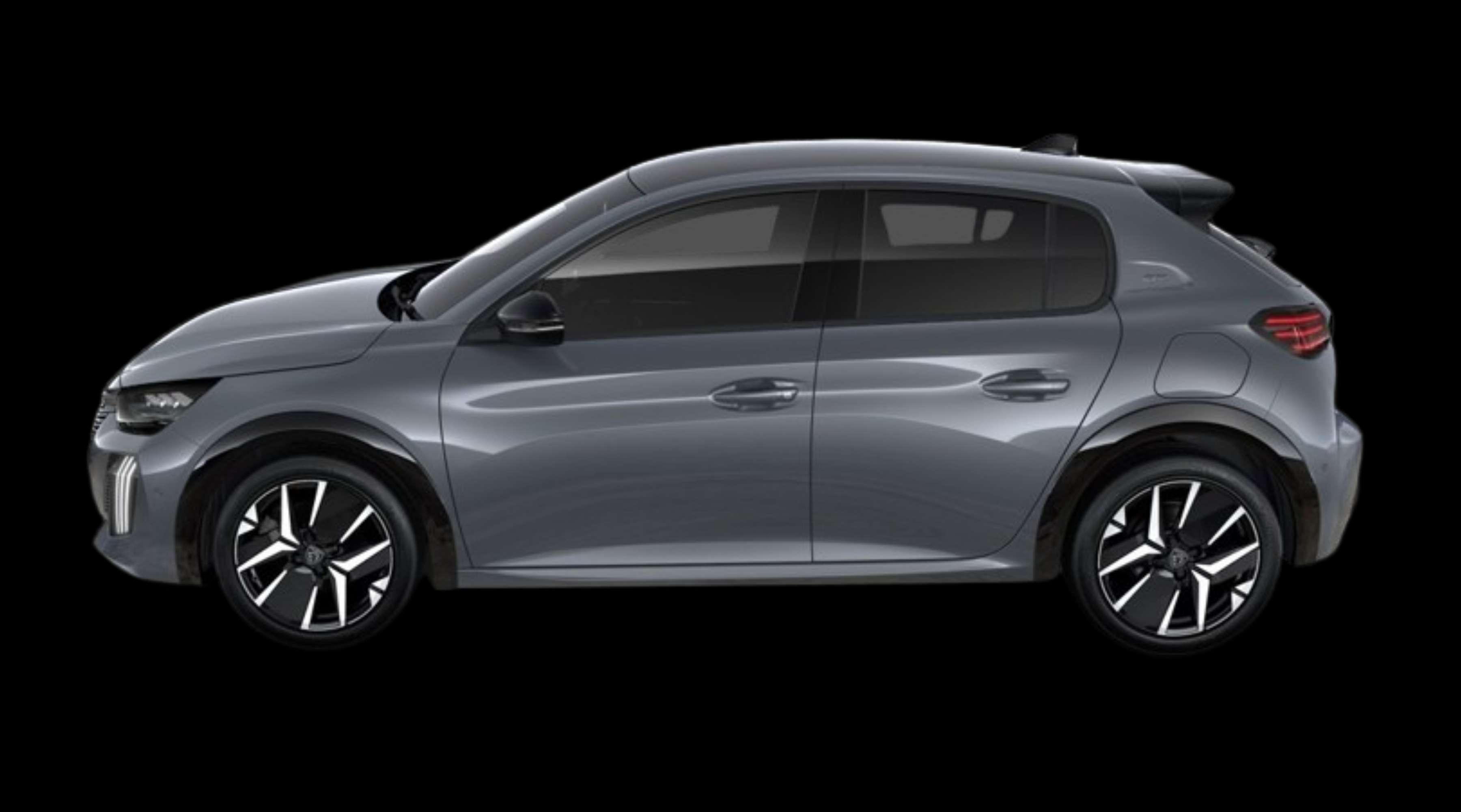 Seitenansicht eines Peugeot 208