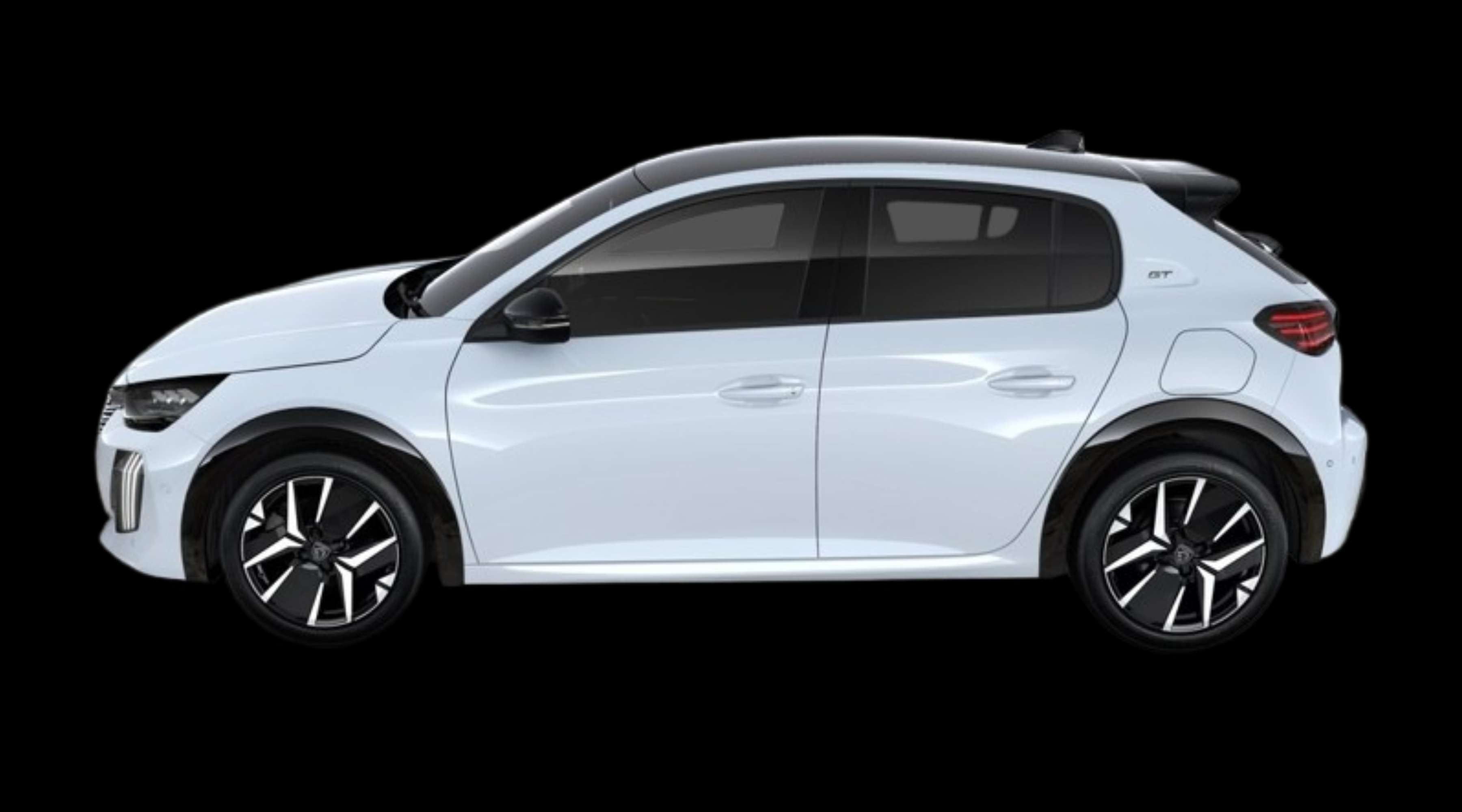 Seitenansicht eines Peugeot 208