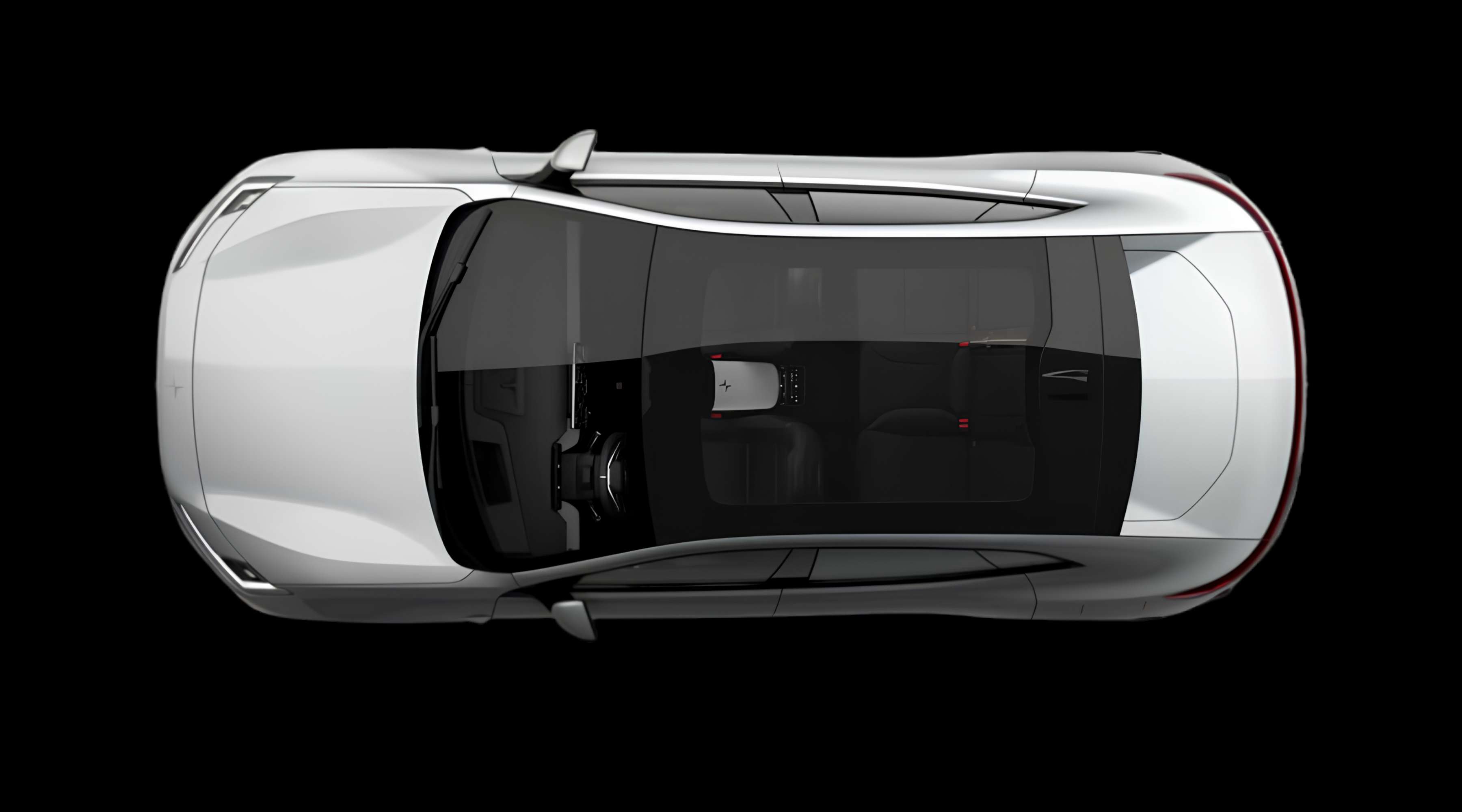 Heckansicht eines Polestar 4 coupé