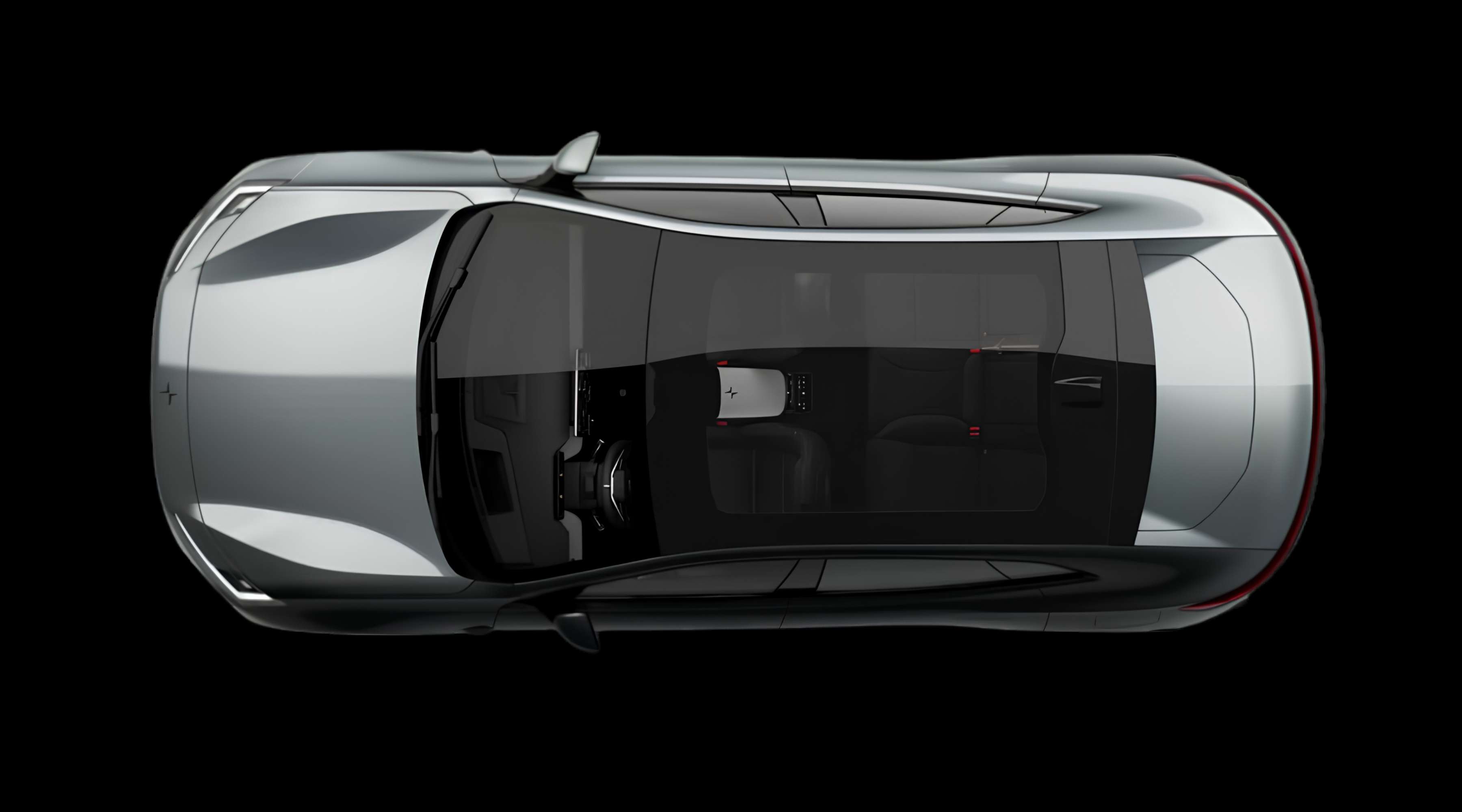 Heckansicht eines Polestar 4 coupé