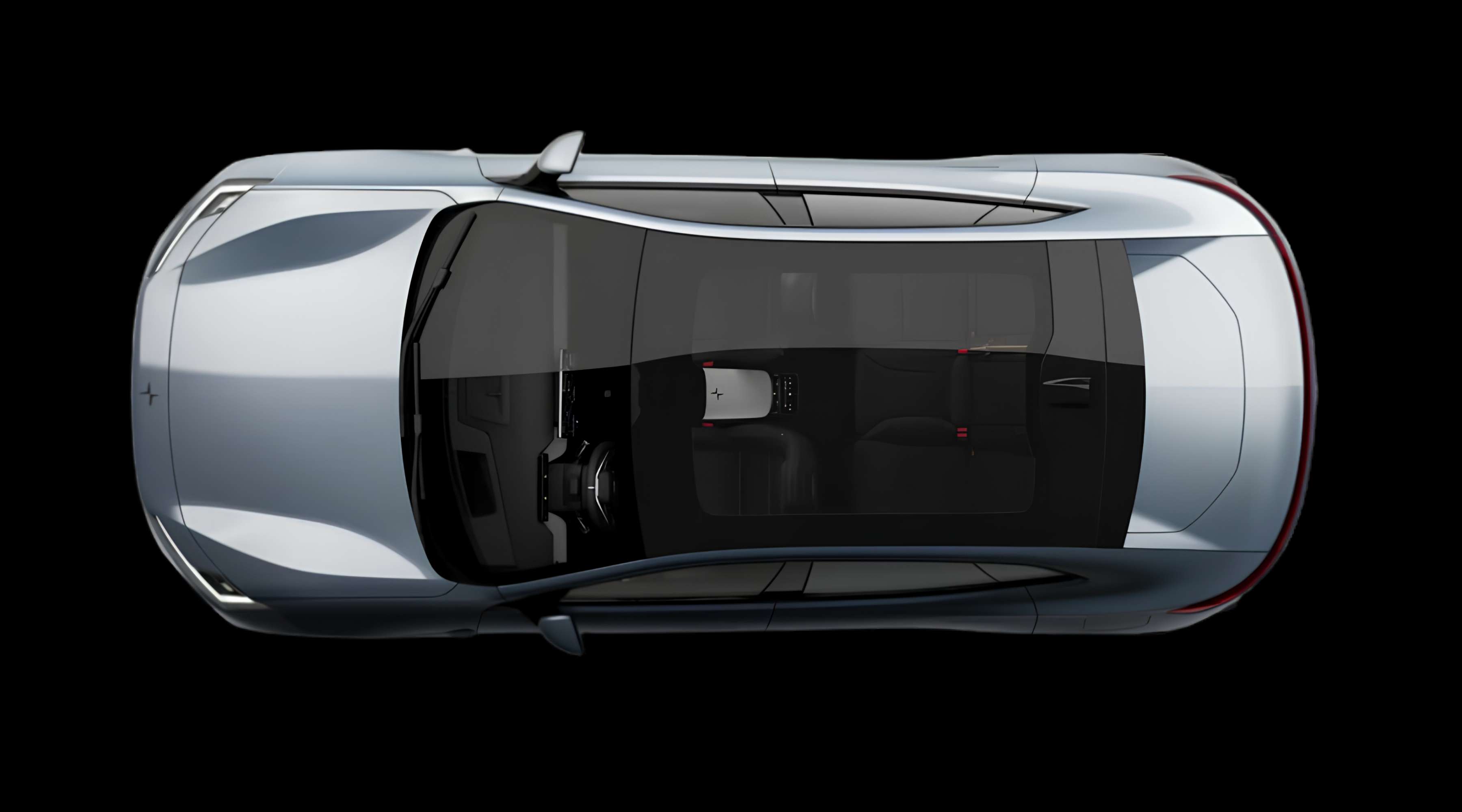 Heckansicht eines Polestar 4 coupé