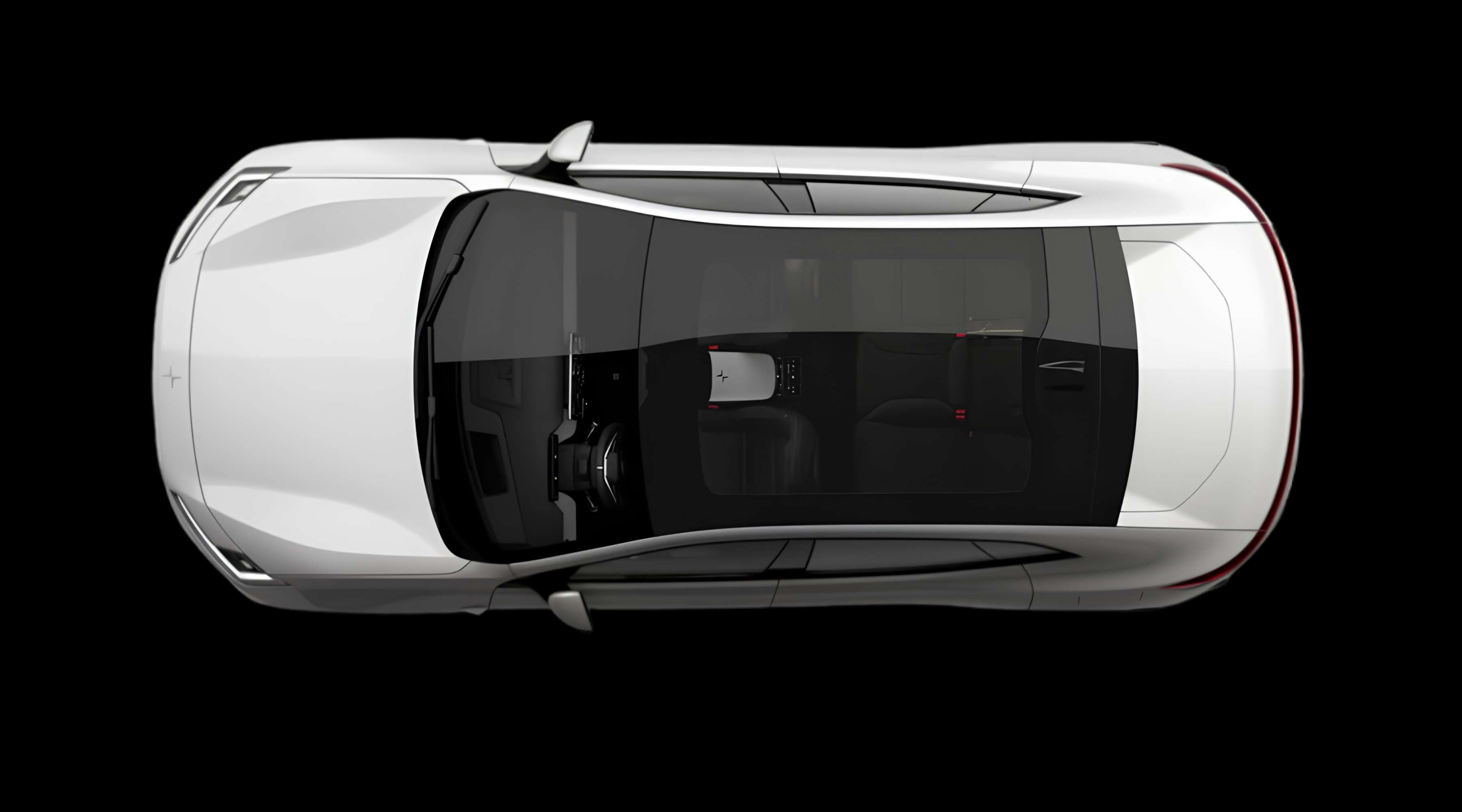 Heckansicht eines Polestar 4 coupé