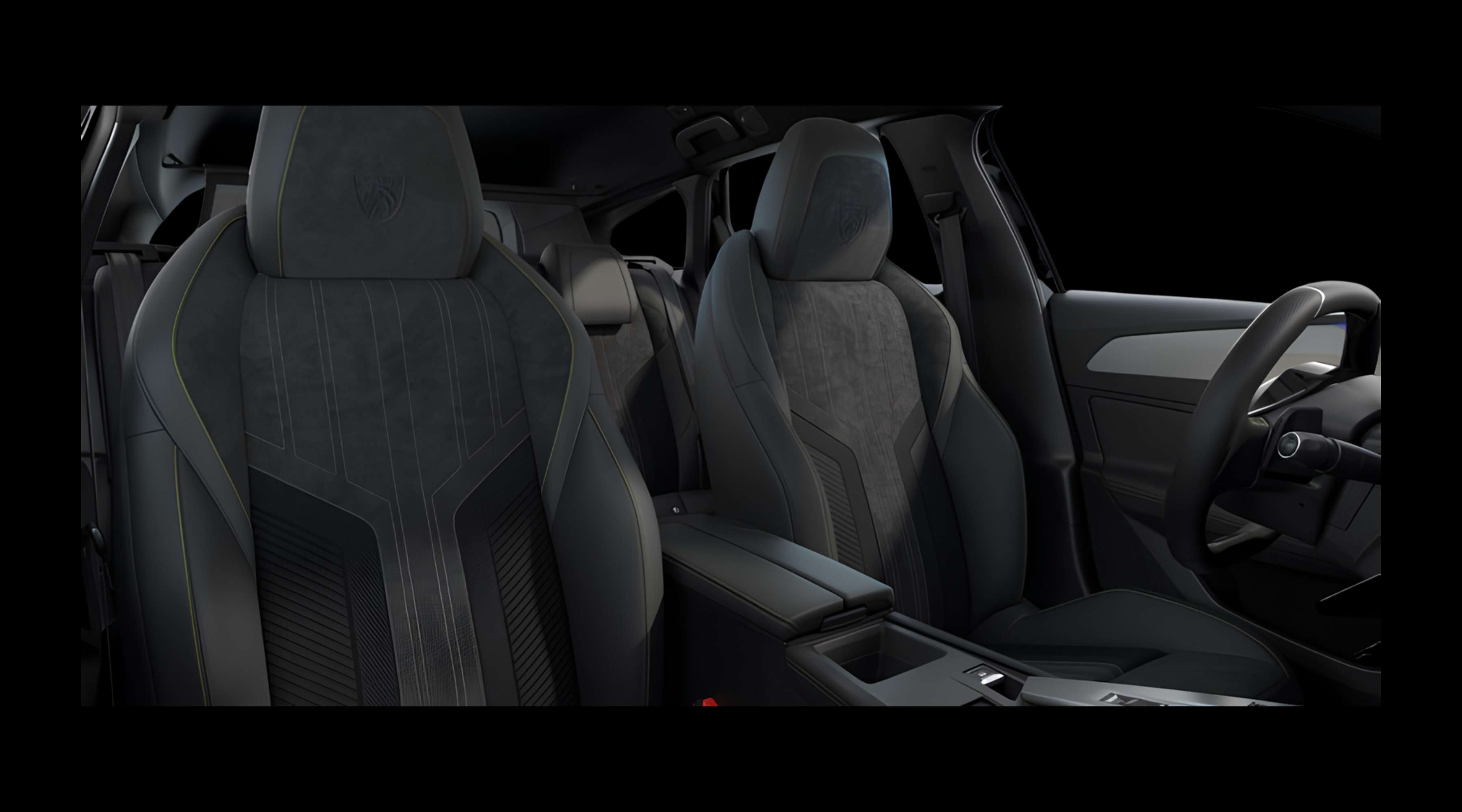 Vordersitze eines Peugeot 308