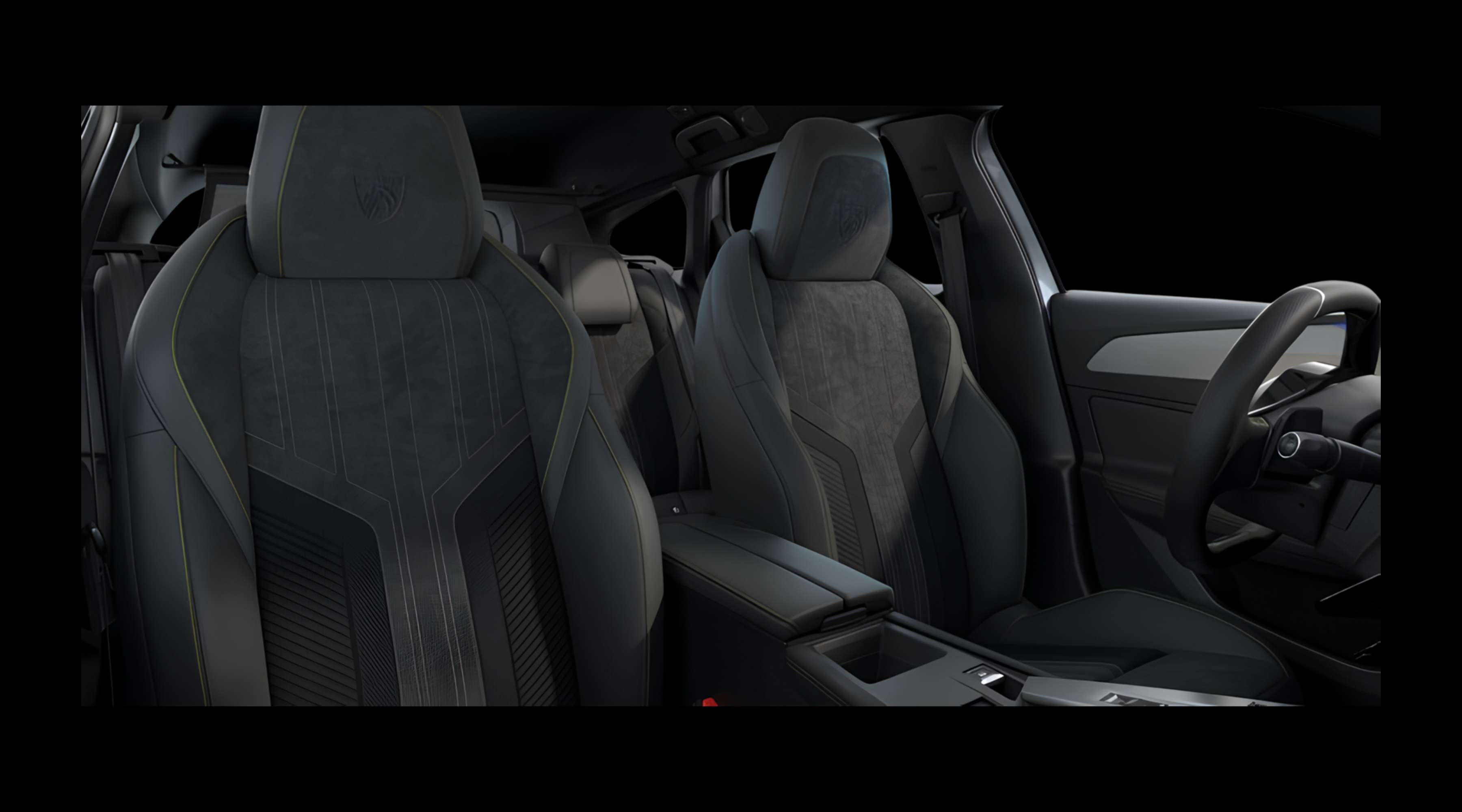 Vordersitze eines Peugeot 308