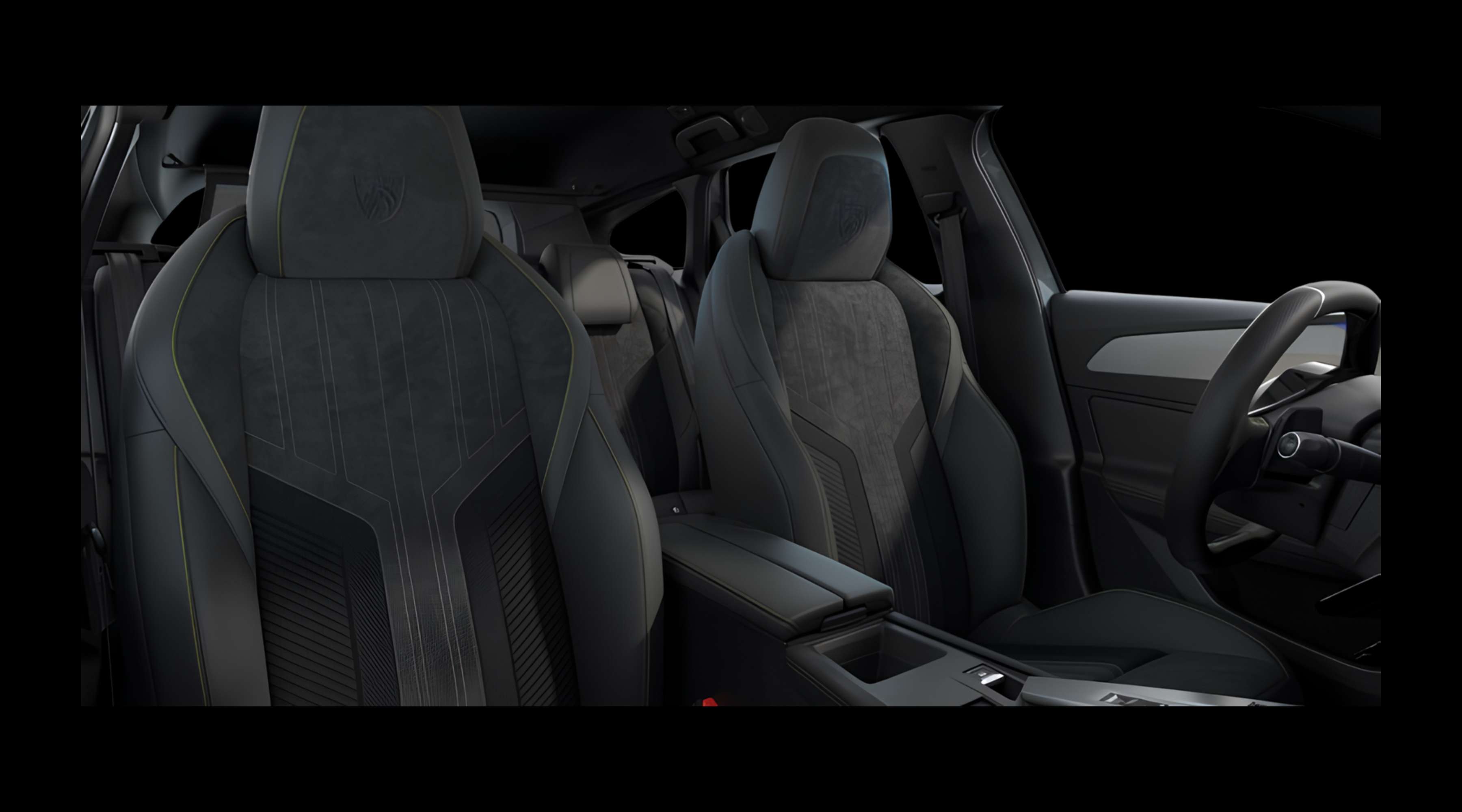 Vordersitze eines Peugeot 308