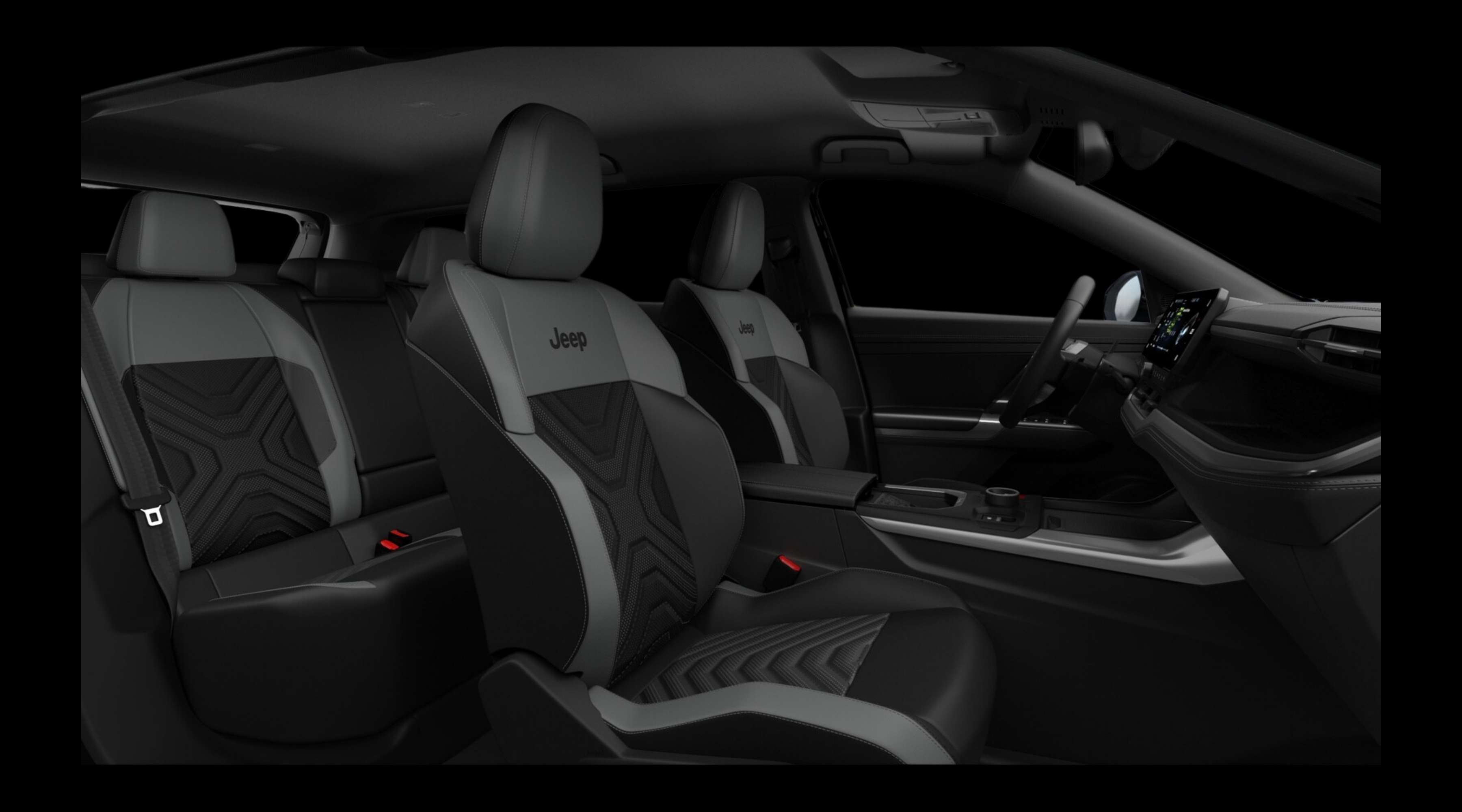 Rücksitzbank eines Jeep Compass