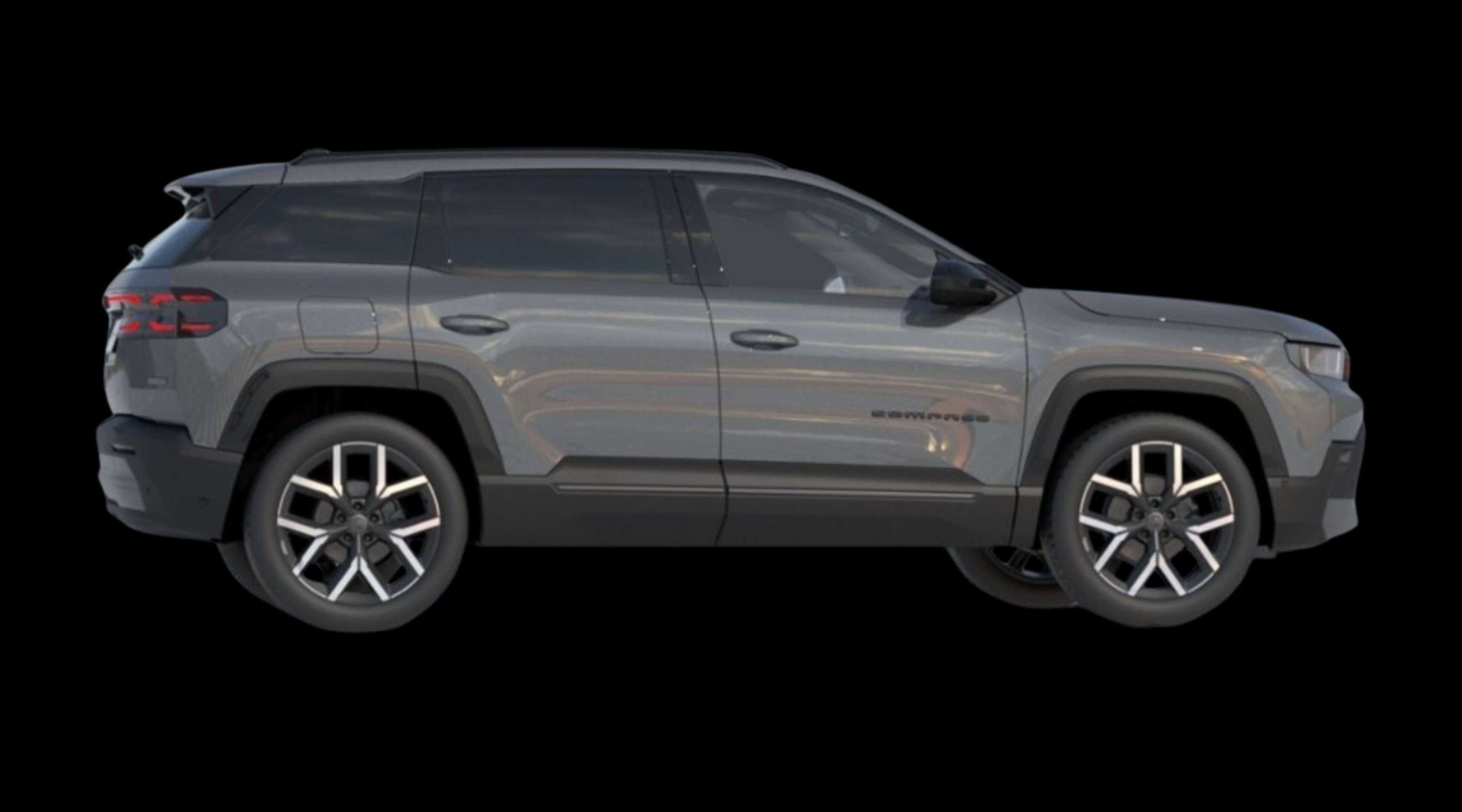 Seitenansicht eines Jeep Compass