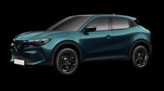 Schräge Frontansicht auf einen Alfa Romeo Junior , freigestellt