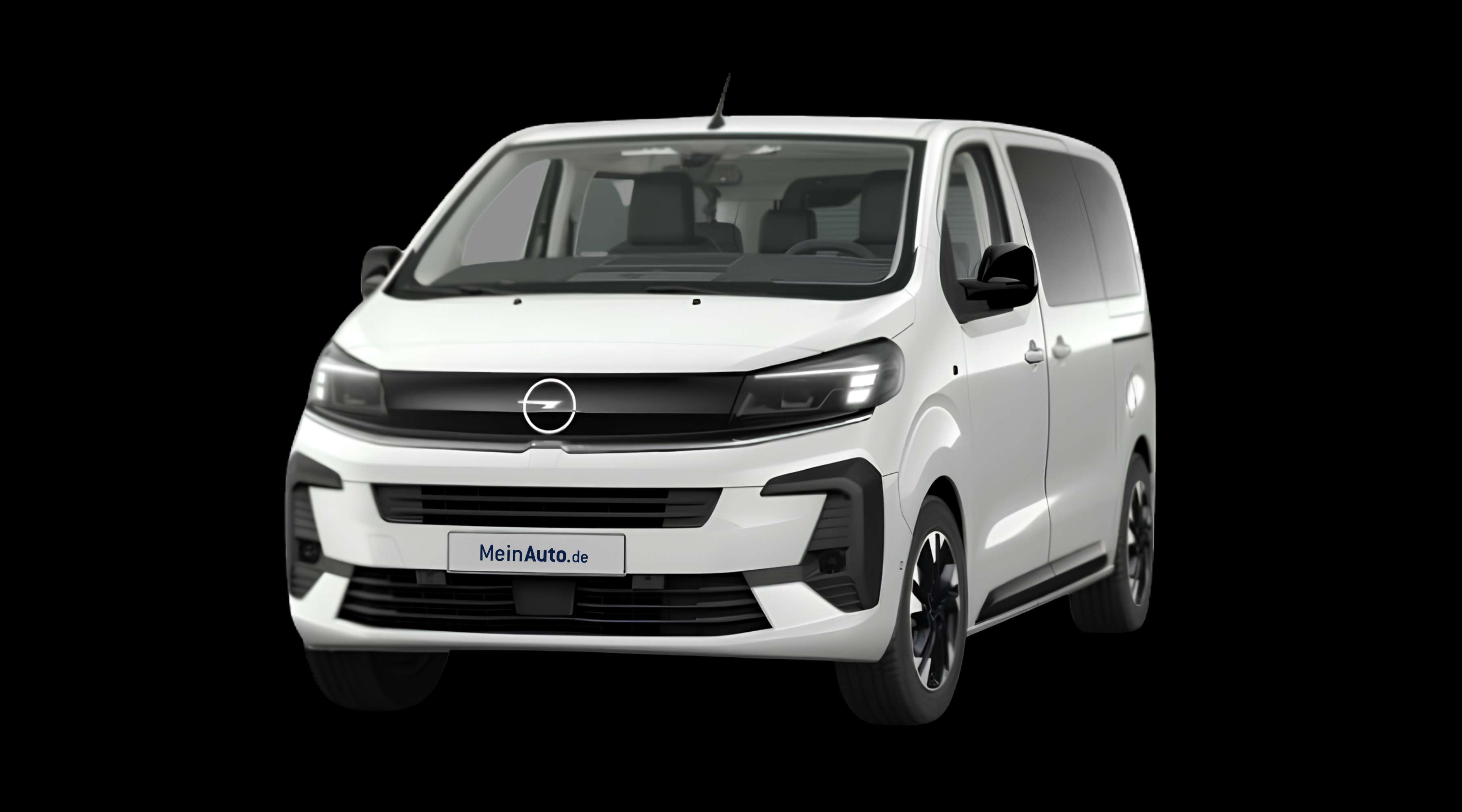 Schräge Frontansicht eines Opel Zafira, freigestellt