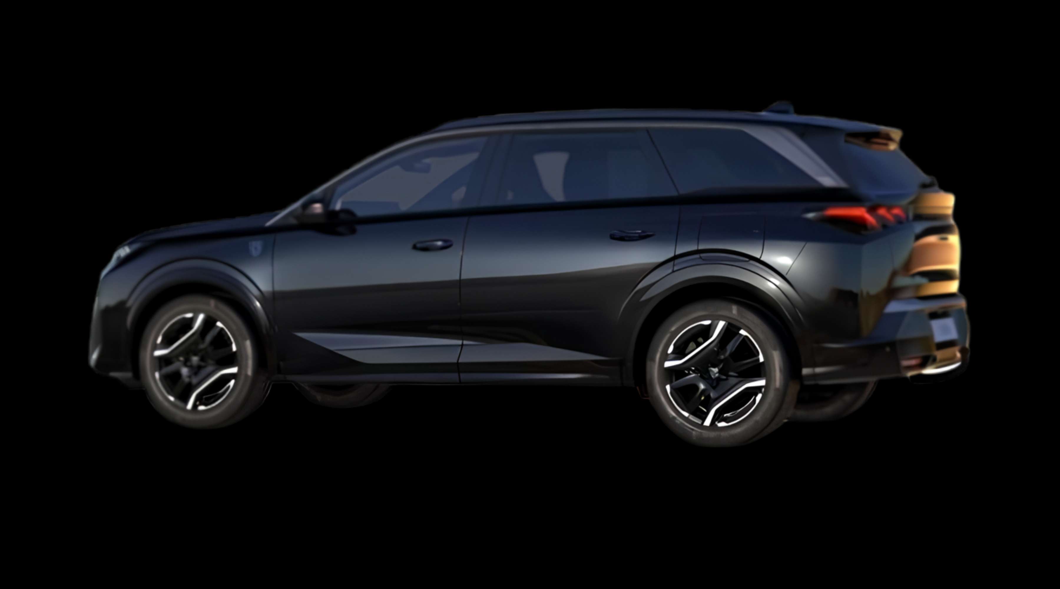 Seitenansicht eines Peugeot e-5008