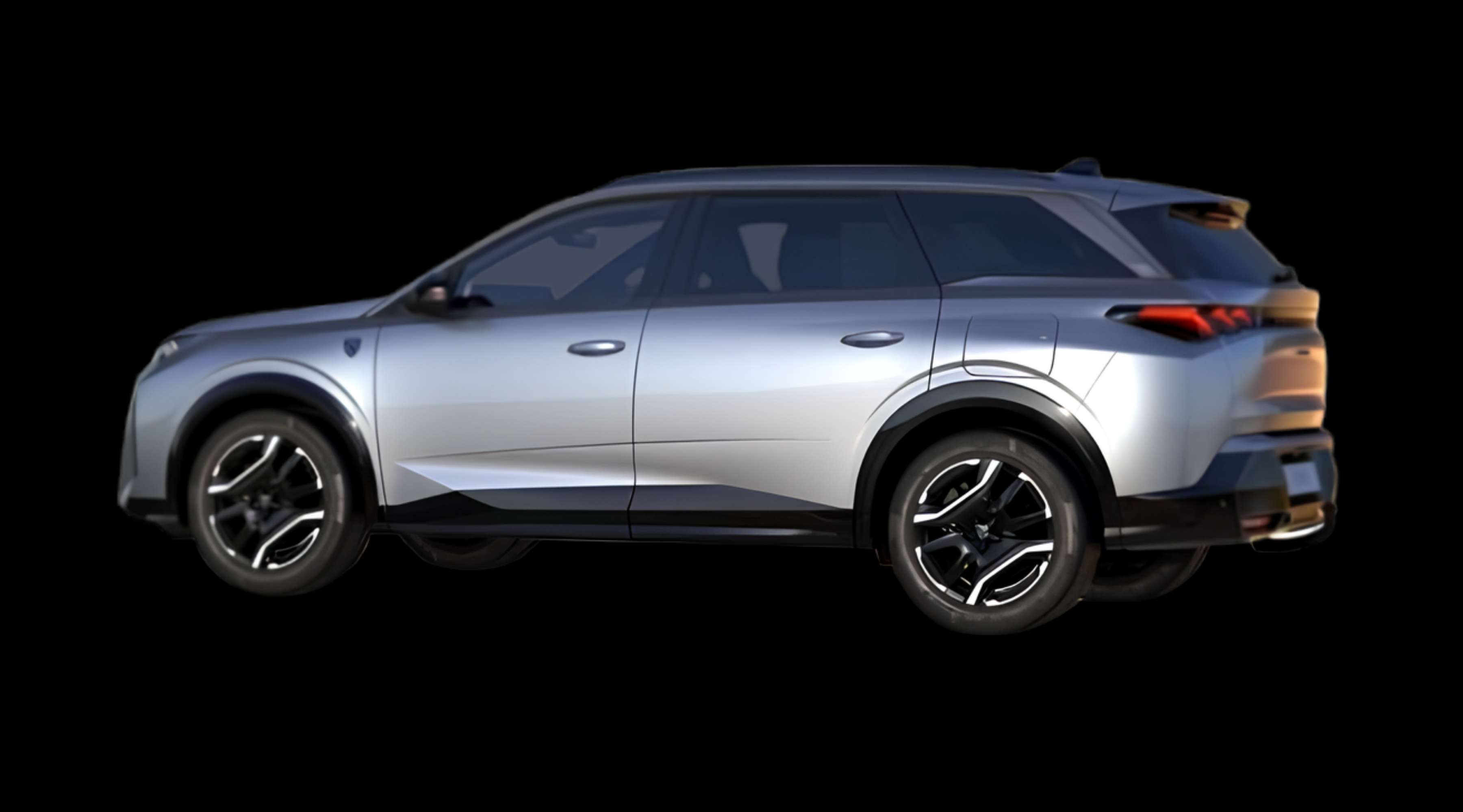 Seitenansicht eines Peugeot e-5008