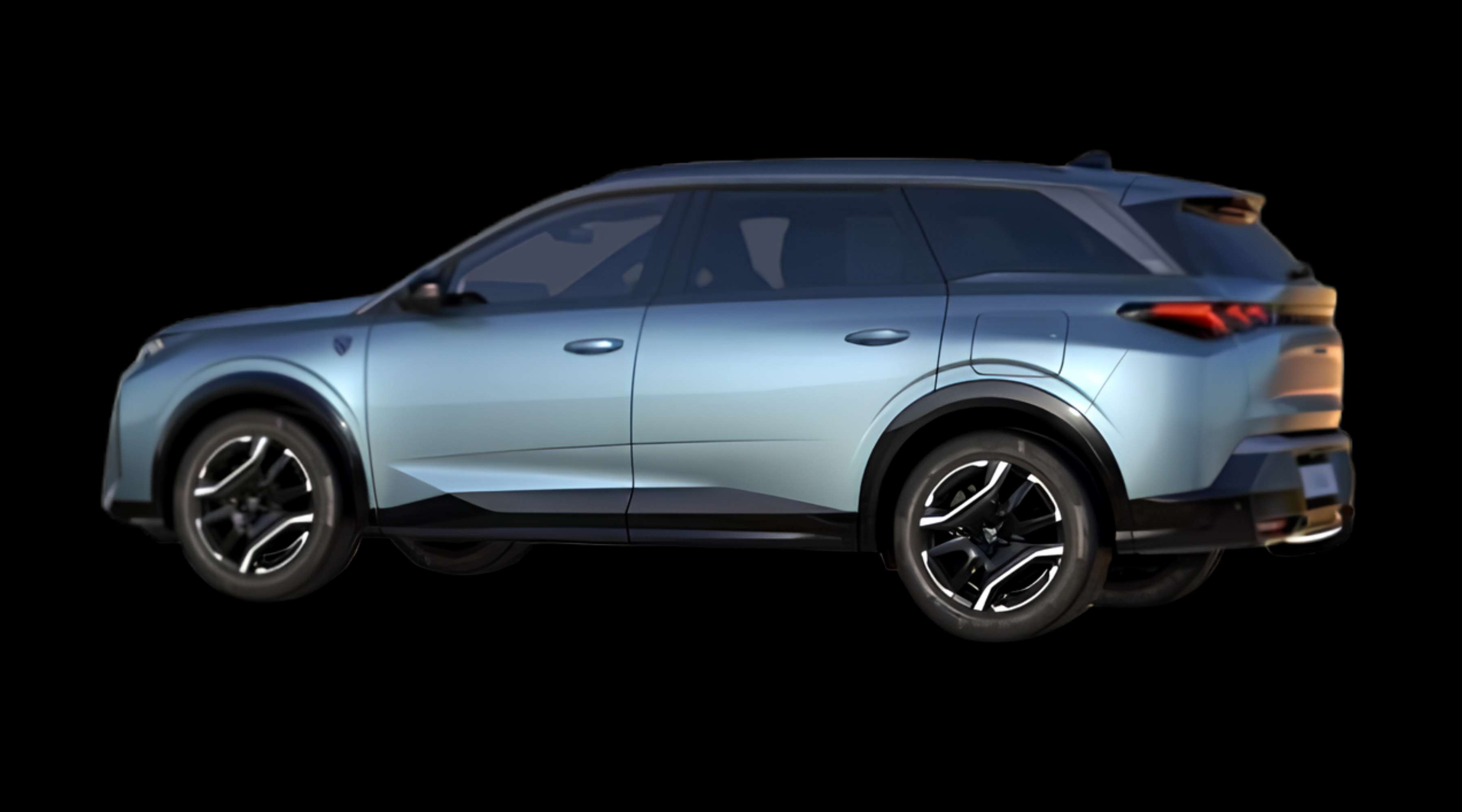 Seitenansicht eines Peugeot e-5008