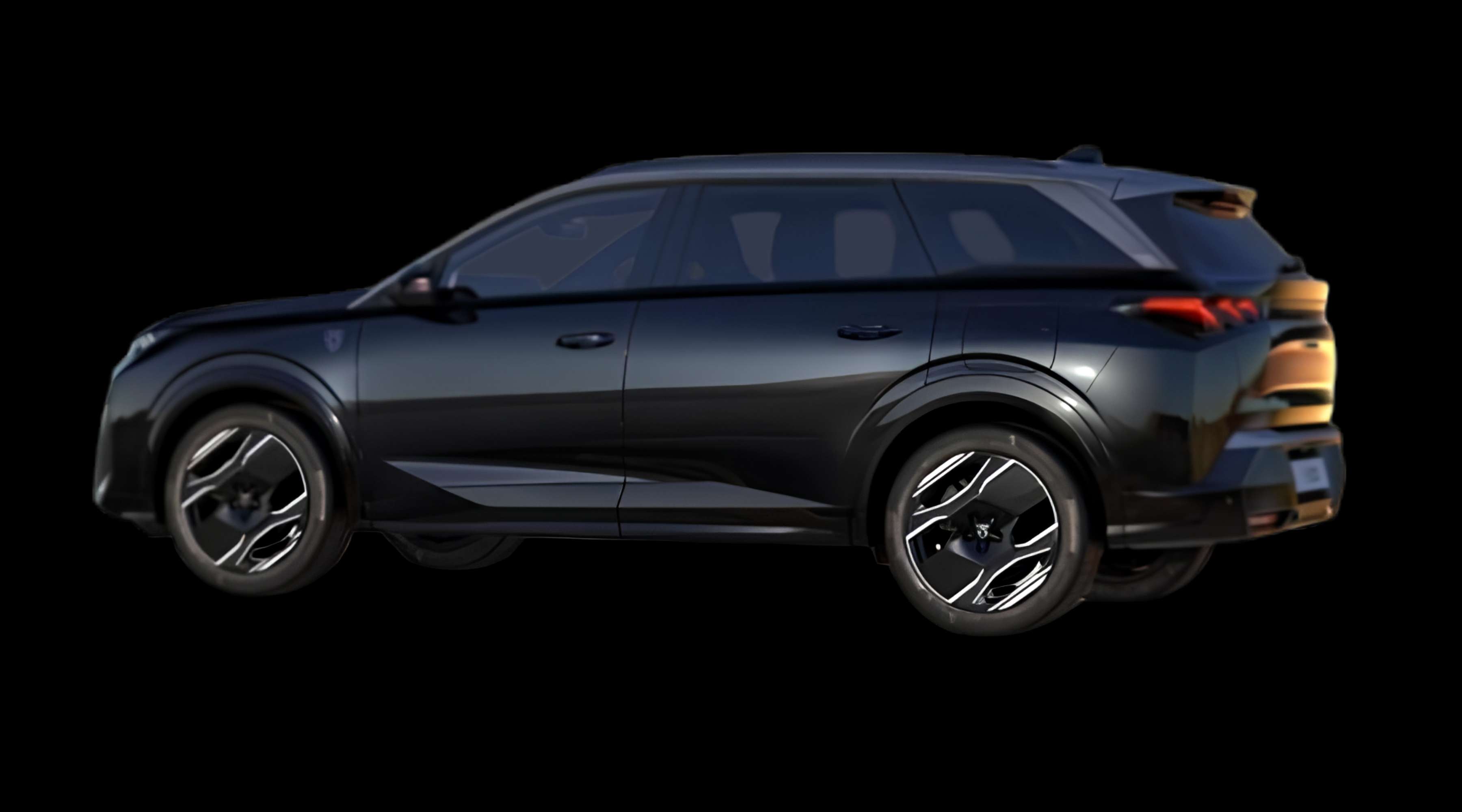Seitenansicht eines Peugeot e-5008